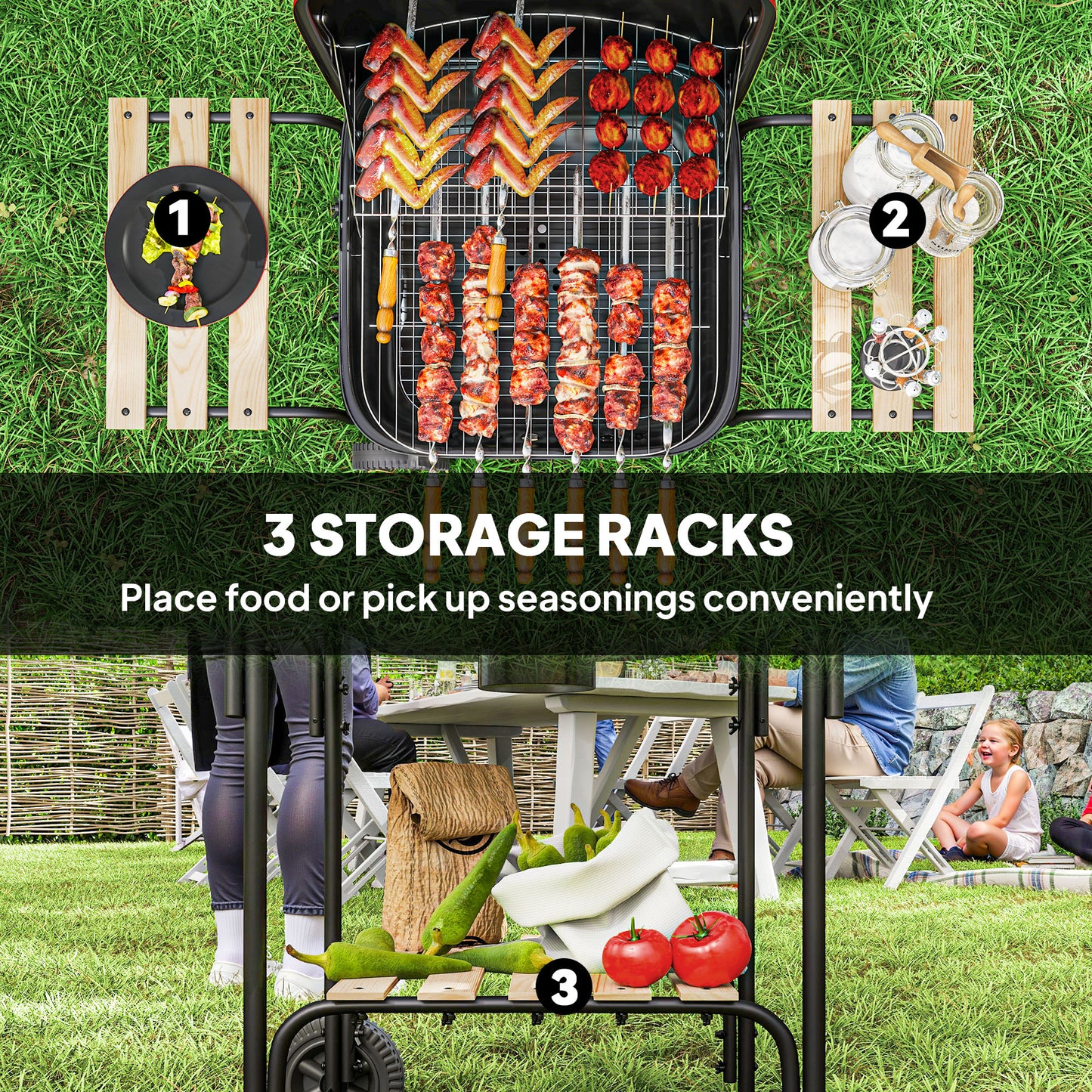 Charcoal Barbecue Grill Portable BBQ Grill