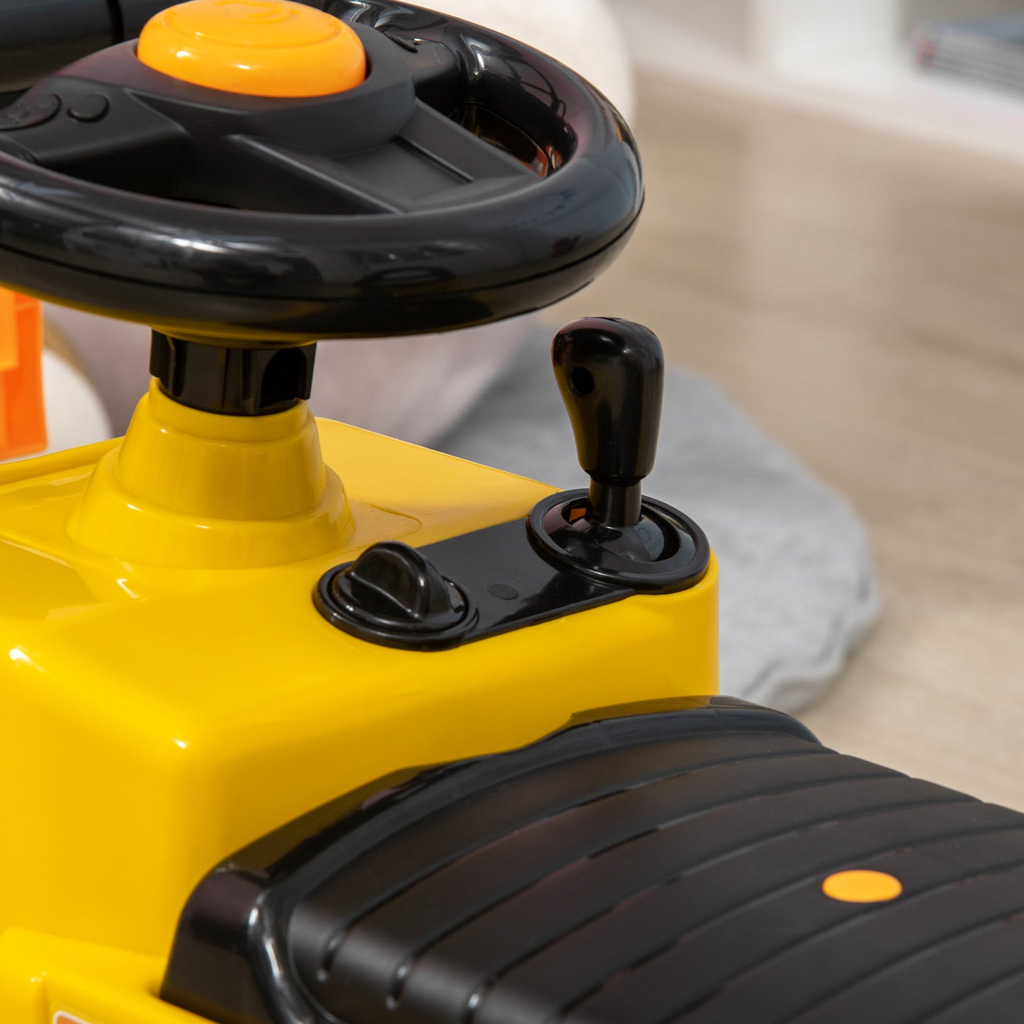 Kids Ride-On Construction Car, with Fork, Tray, Sounds