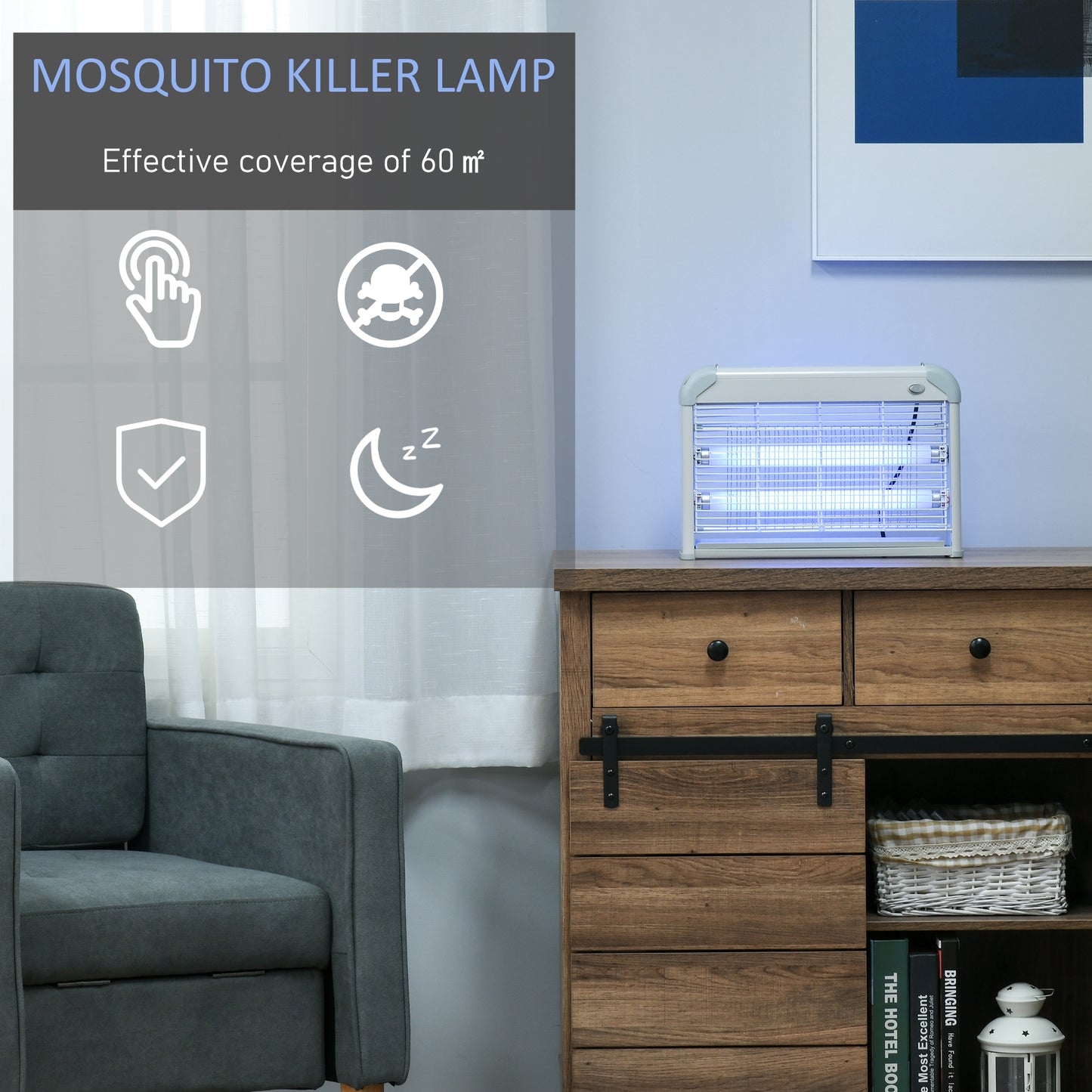 Electric Fly Zapper, 20W Electric Fly Killer