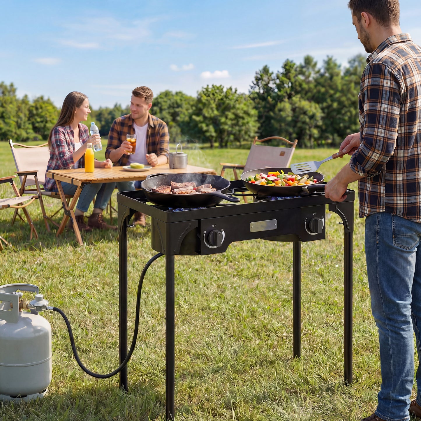 Double Burner Camping Stove, 150