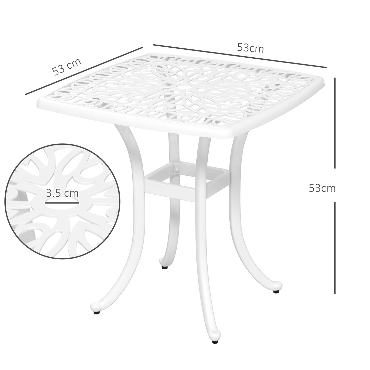 Cast Aluminium Bistro Table