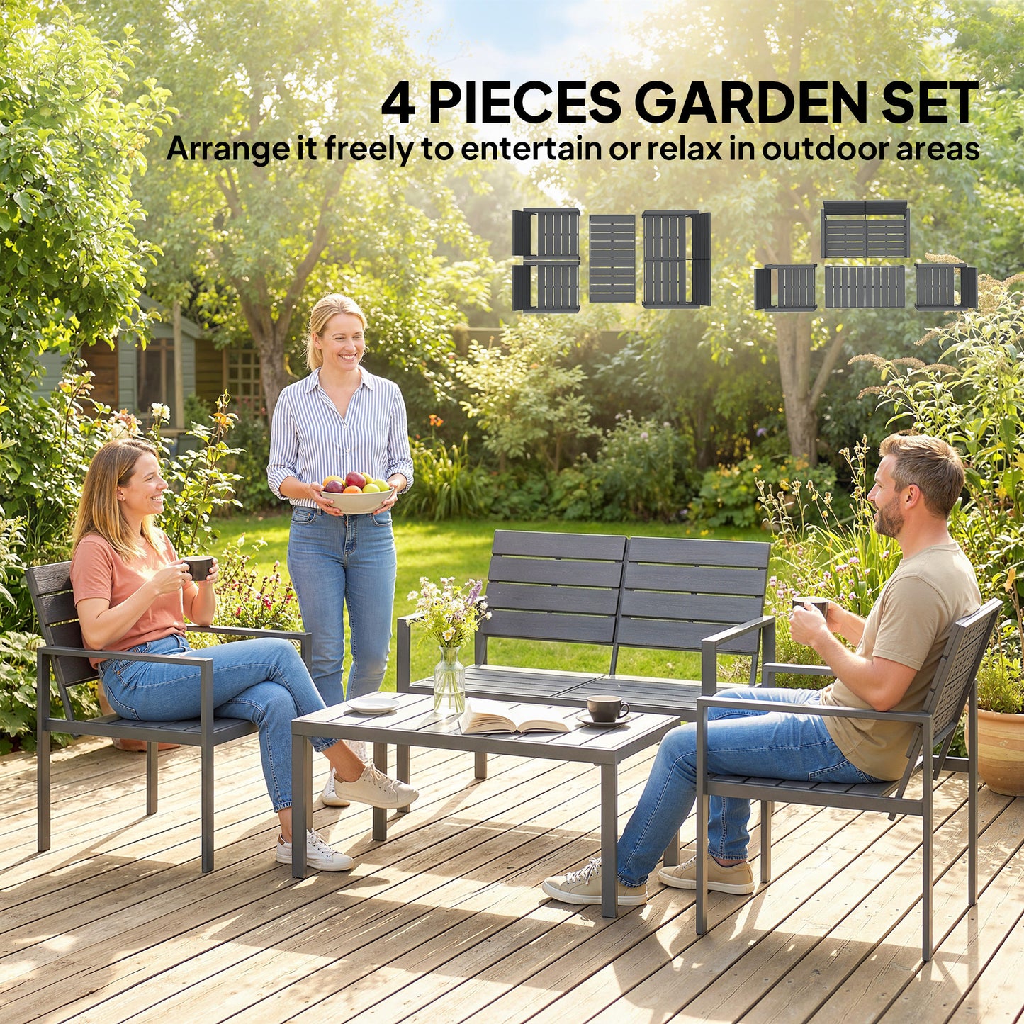 4 Piece Garden Furniture Set (1)