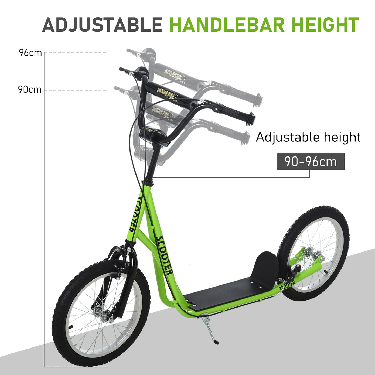 Kick Scooters for Kids with Adjustable Height, Anti-Slip Deck