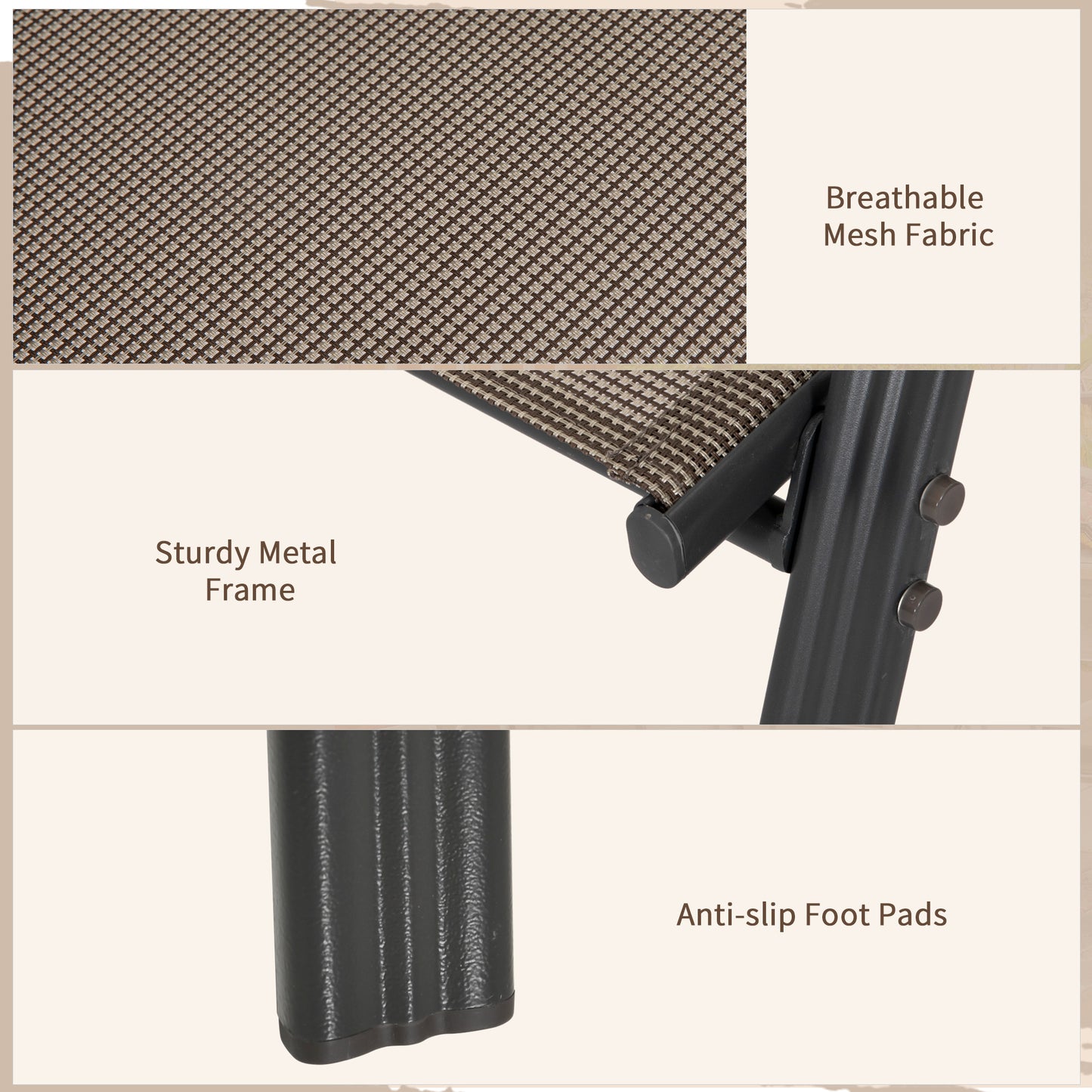 Set of Four Stackable Mesh Seat Chairs (4)