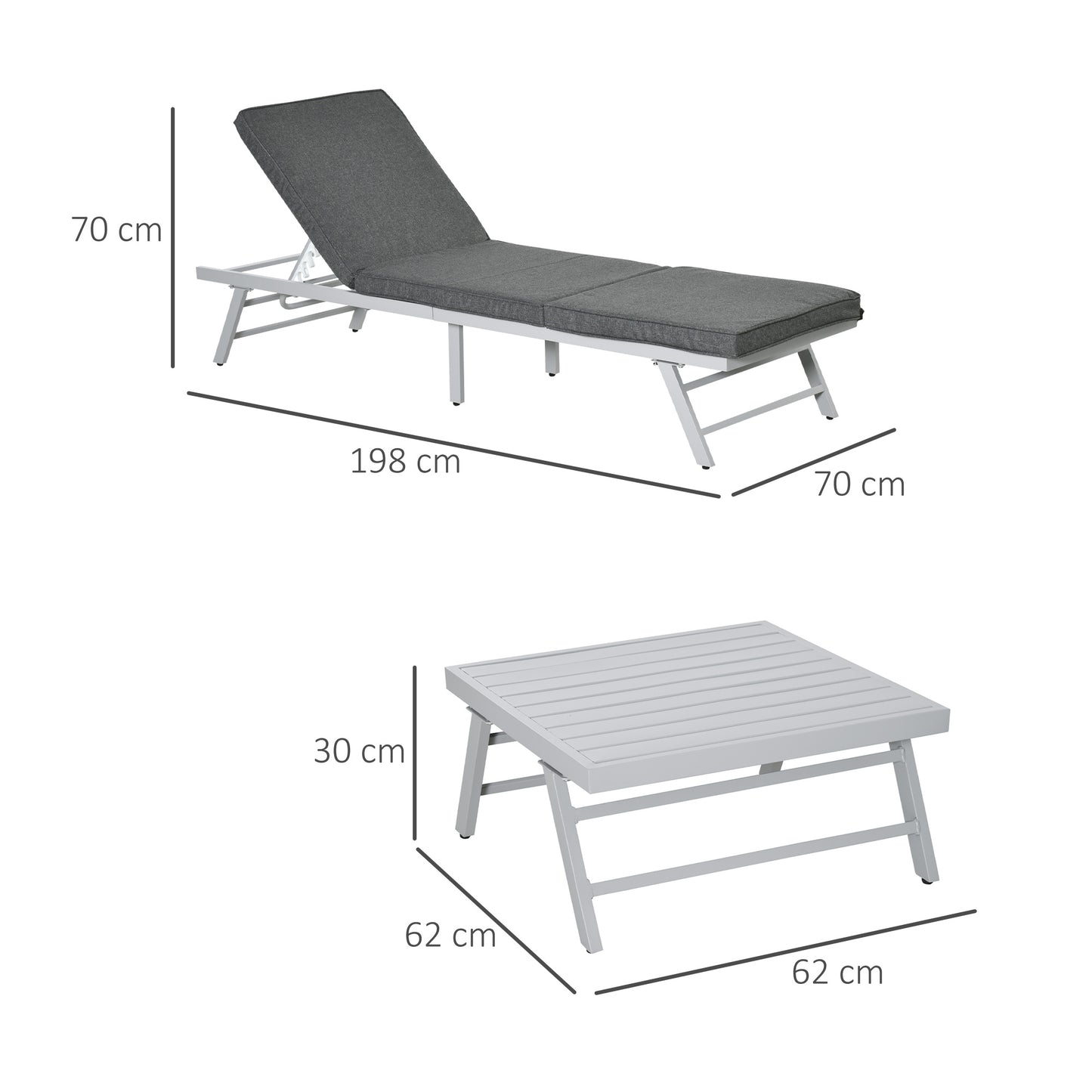 3 Pieces Garden Furniture Sets