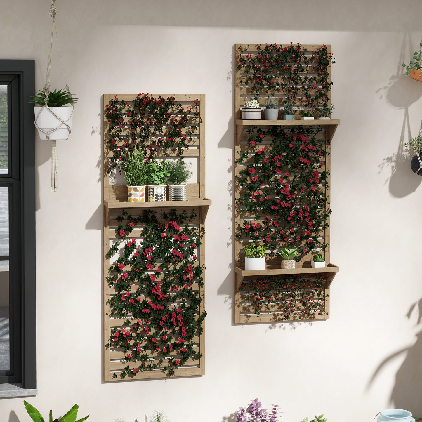 Wall Mounted Plant Stands Set of 2