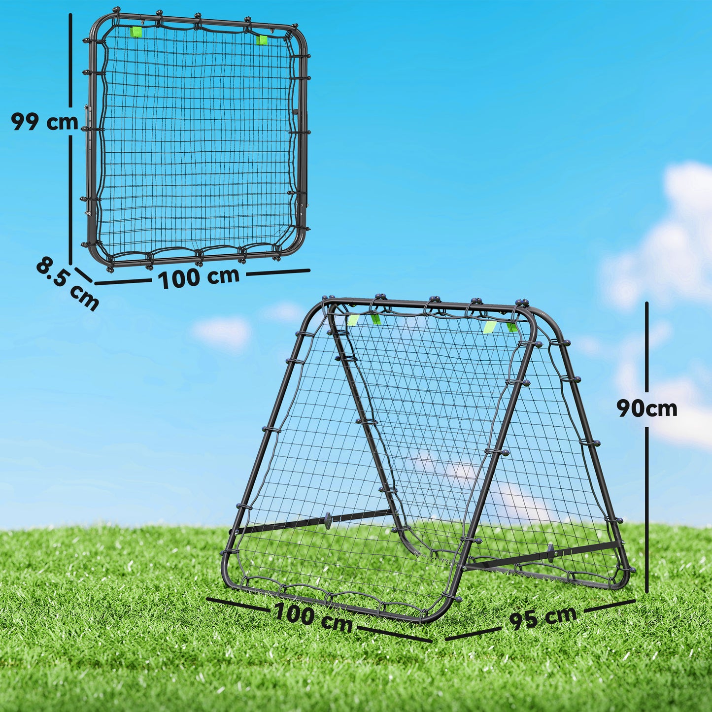 Double Sided Football Rebounder Net