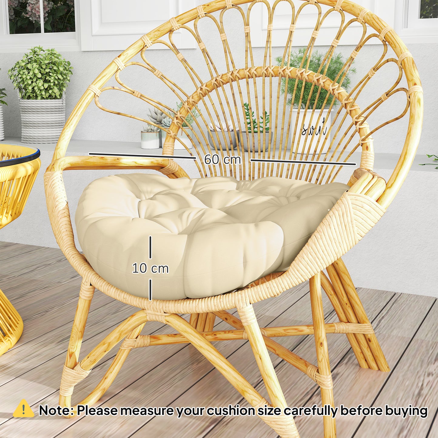 Set of Two Φ60cm Outdoor Cushions