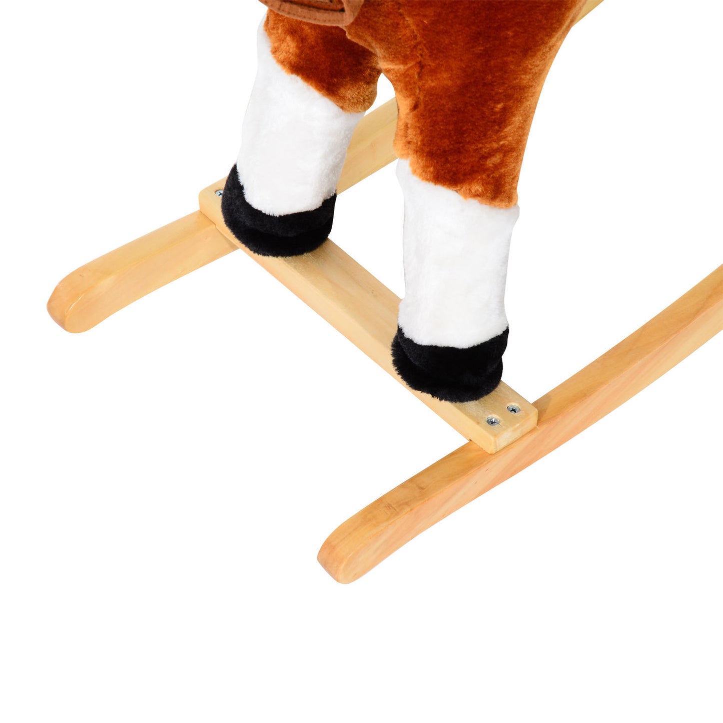 Baby Rocking Horse Plush Ride on Animals Rocker