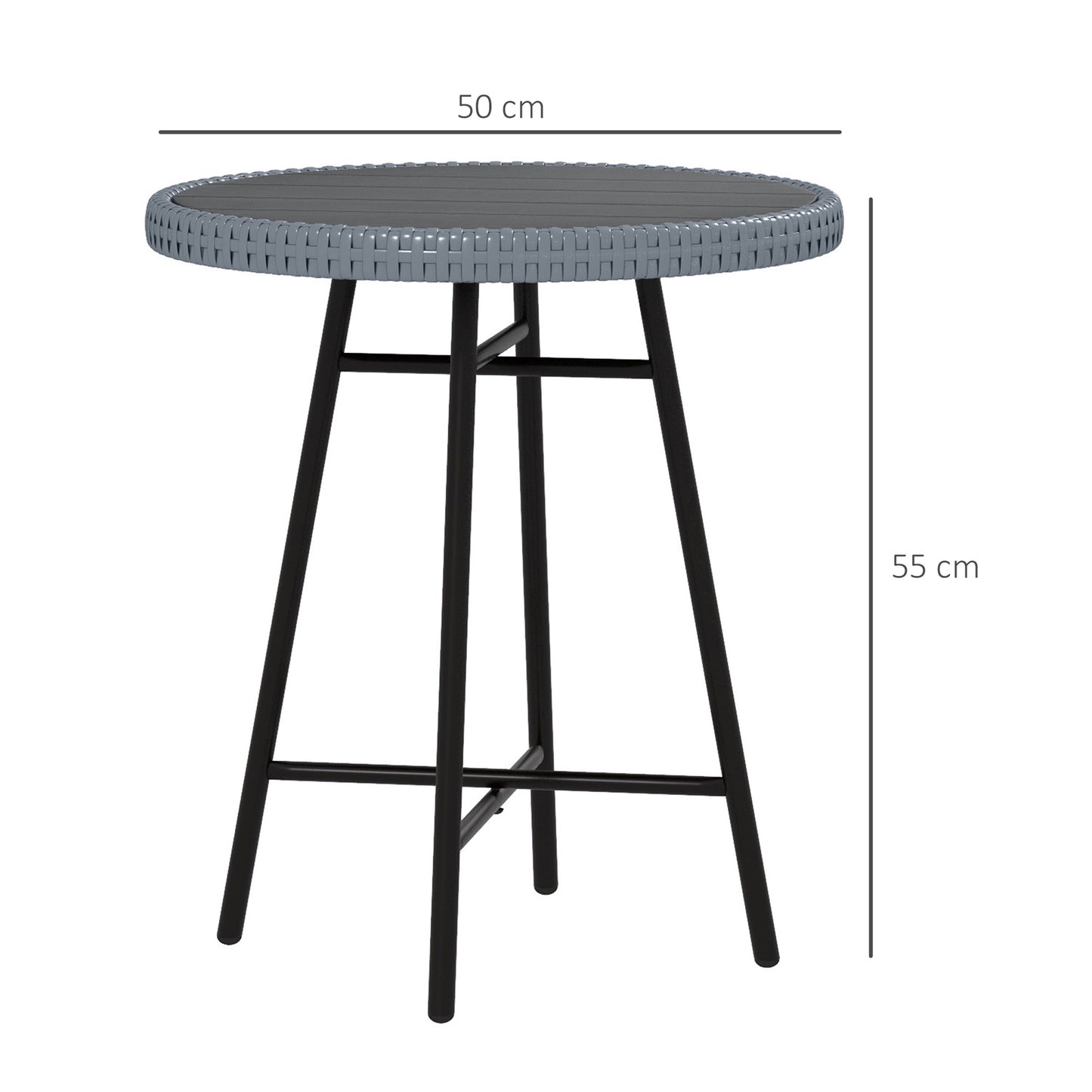 Rattan Border Outdoor Side Table