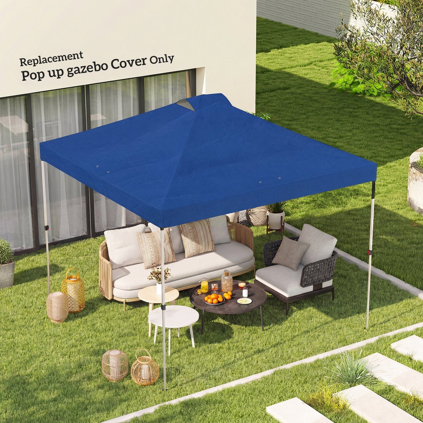 Gazebo Roof Replacement UV50+ Waterproof Pop Up Canopy Cover