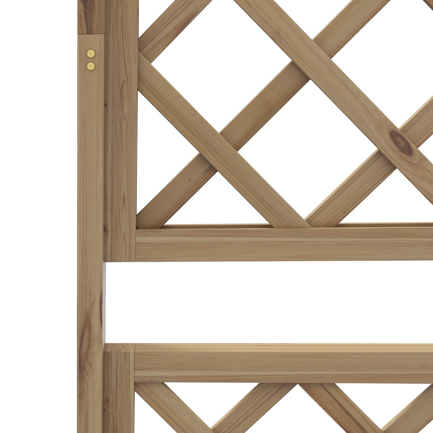 Wooden Trellis Planter Box, Raised Garden Bed to Grow Vegetables (1)