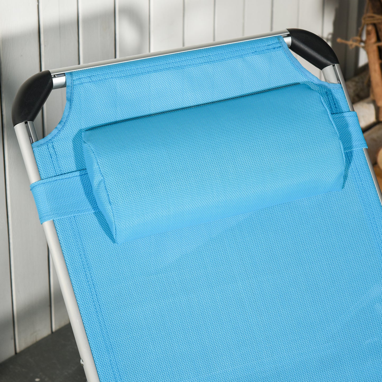Foldable Outdoor Sun Loungers Set of 2