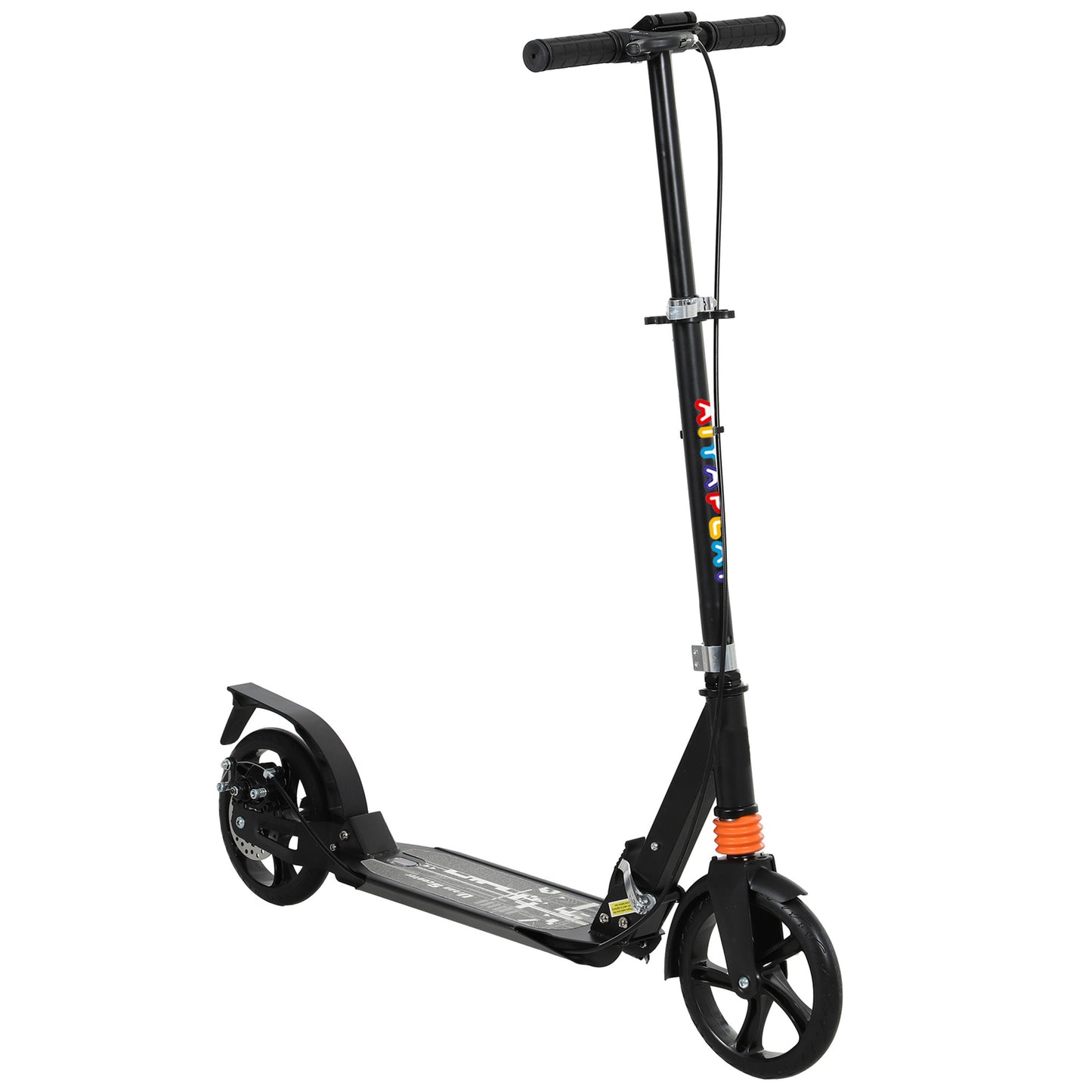 Kids Scooter with Four-Level Adjustable Handlebar, Dual Brake System