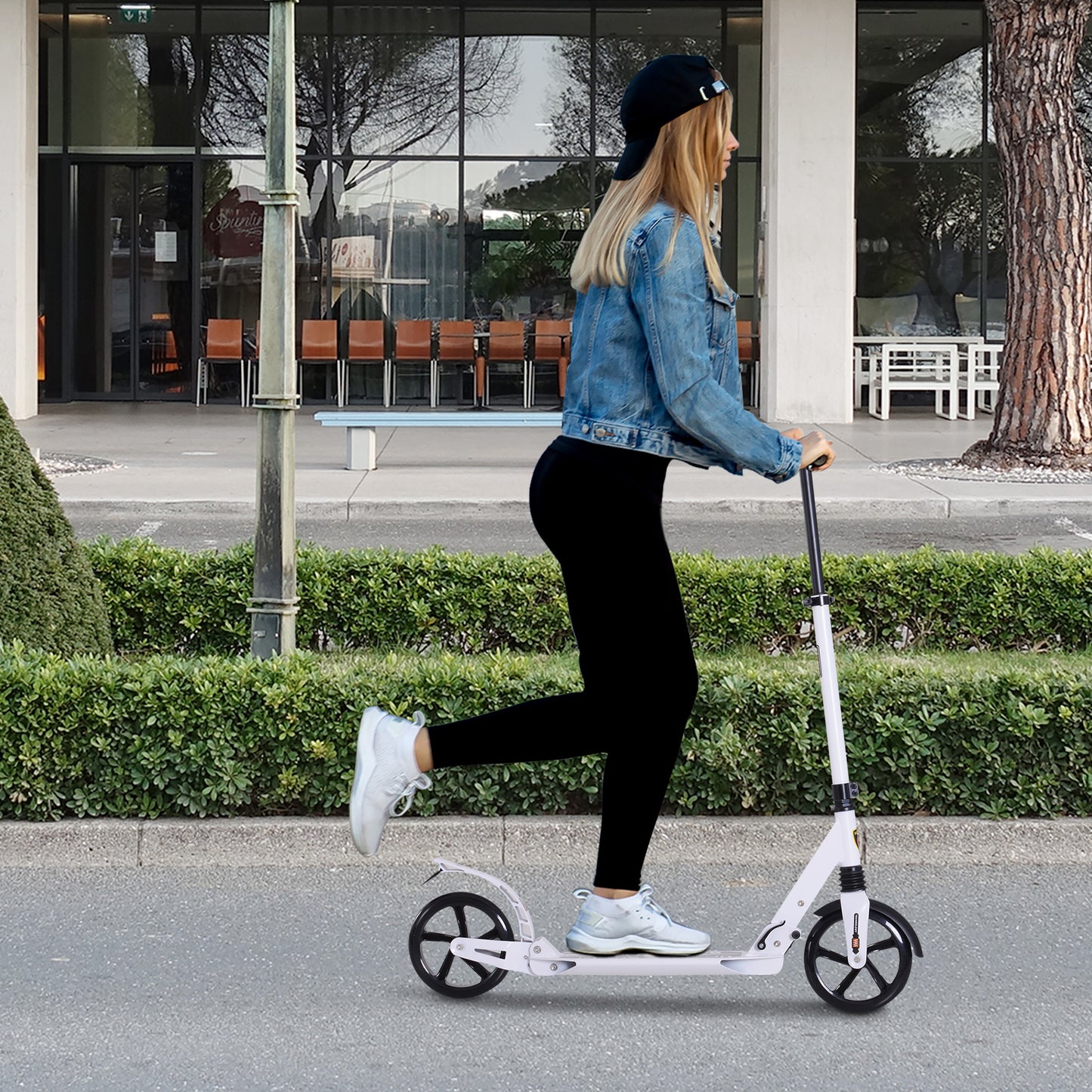 Folding Kick Scooter, Adjustable Ride On Scooter