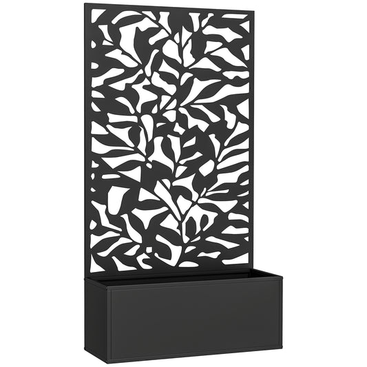 Metal Garden Bed with Trellis