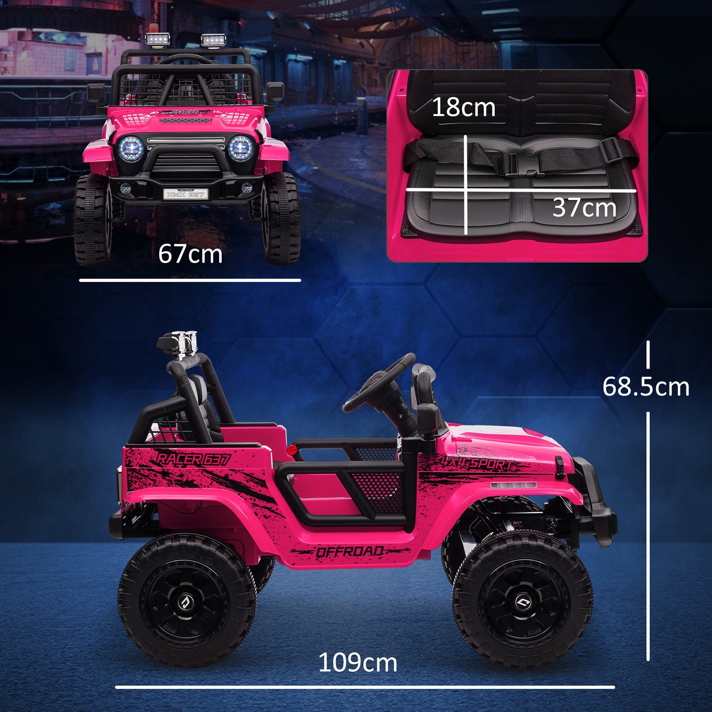 12V Battery Powered Kids Ride-On Car