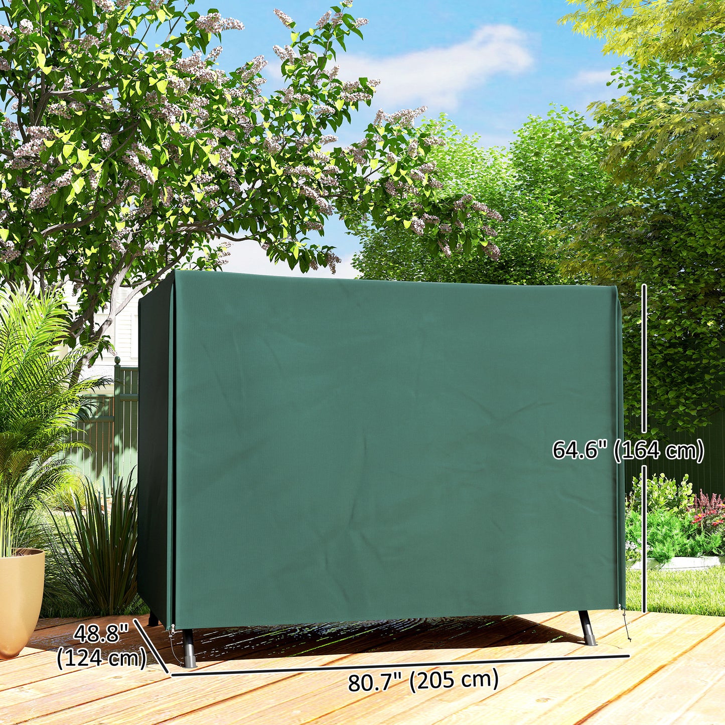 152 x 177cm Three-Seater Swing Chair Protective Cover