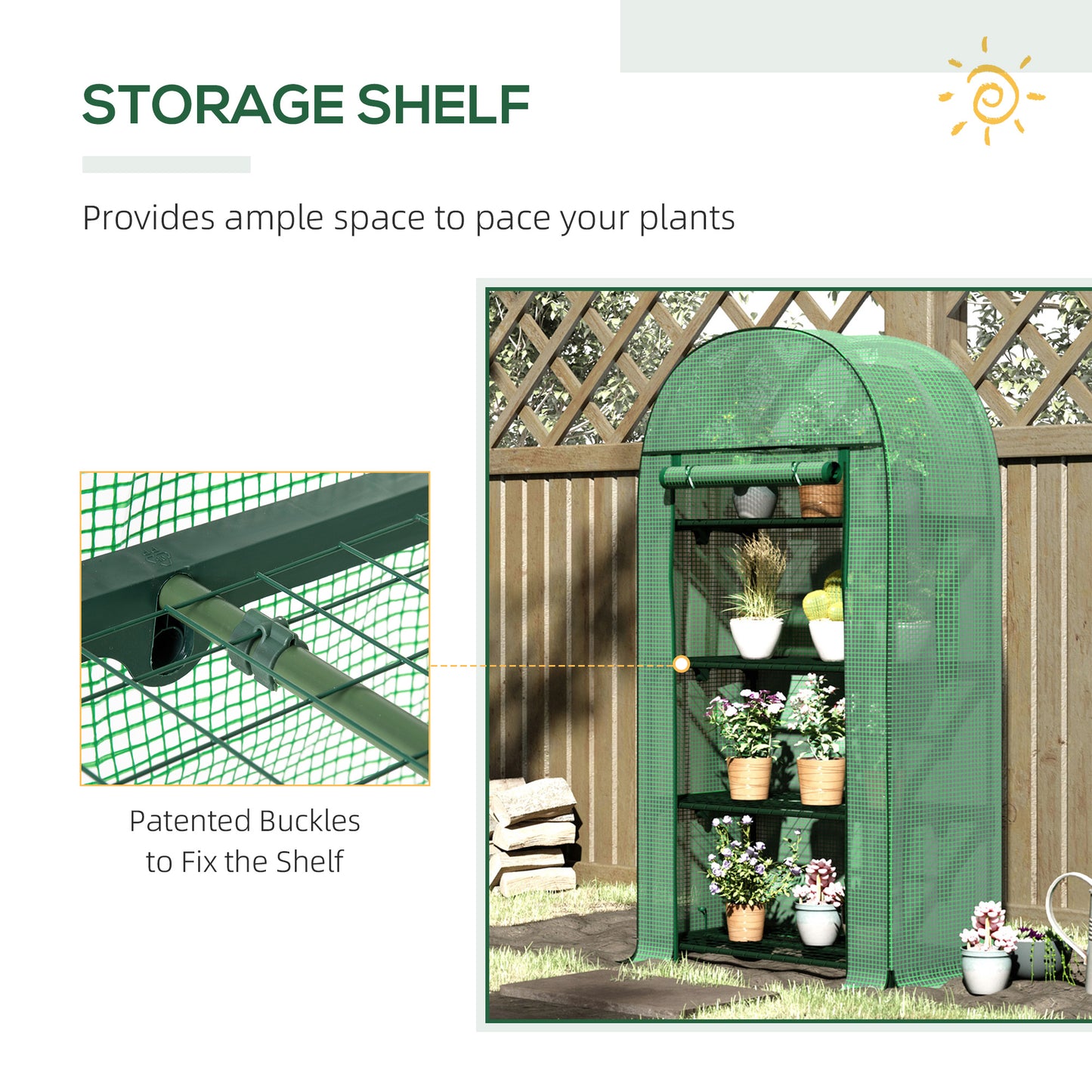 4 Tier Mini Greenhouse for Outdoor