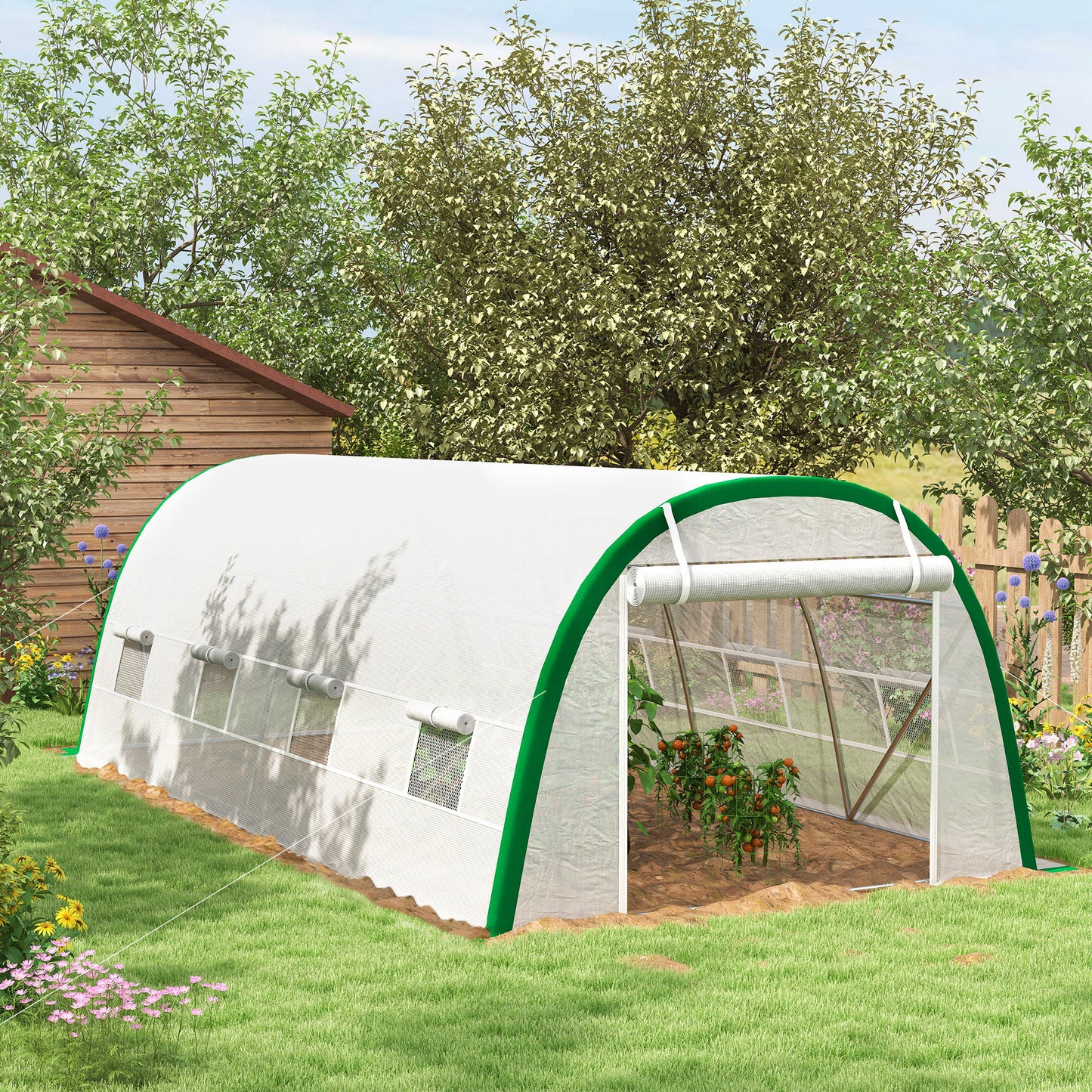 Walk-in Polytunnel Greenhouse Tunnel Warm House Tent