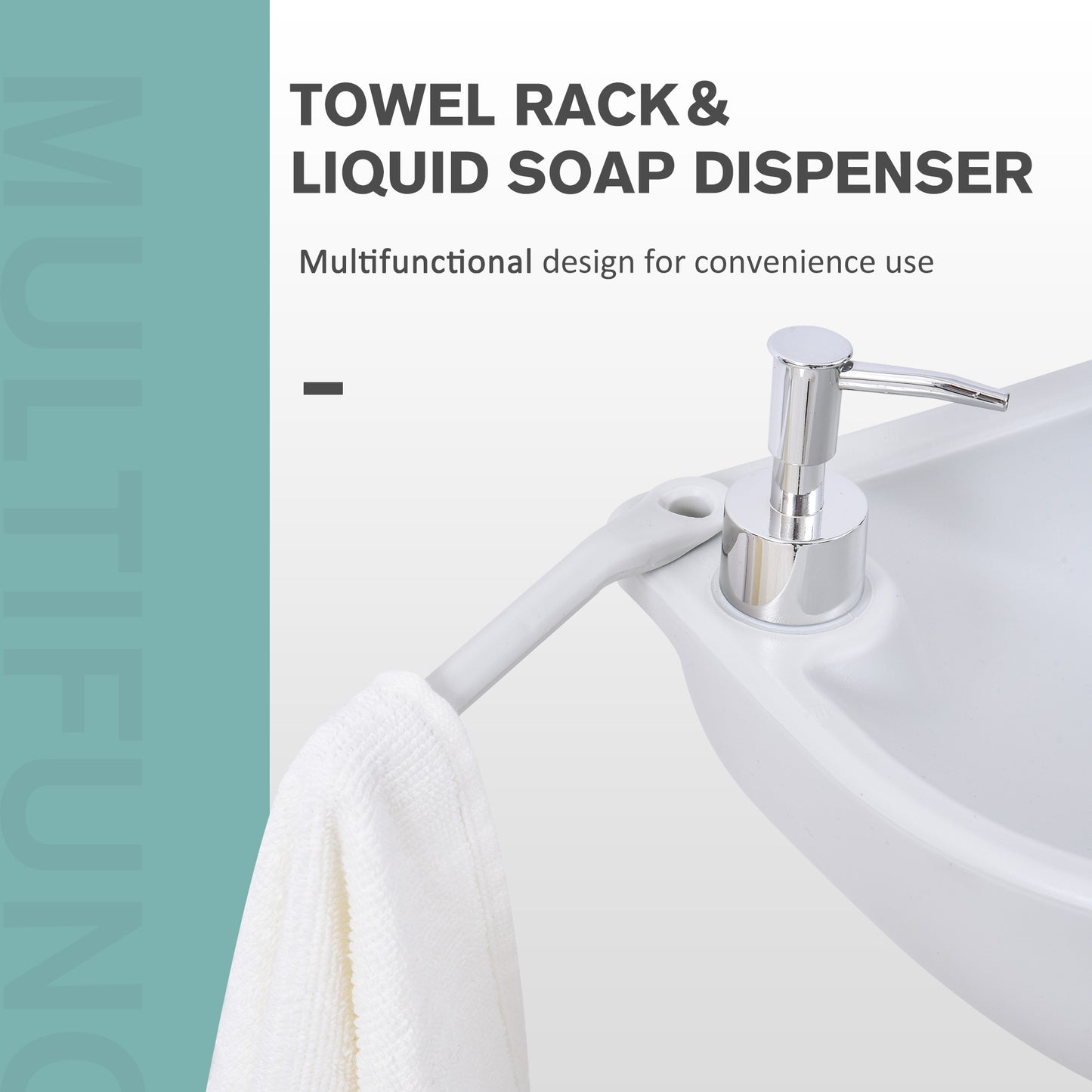 Camping Sink, 17L Portable Hand Wash Station with Towel Holder