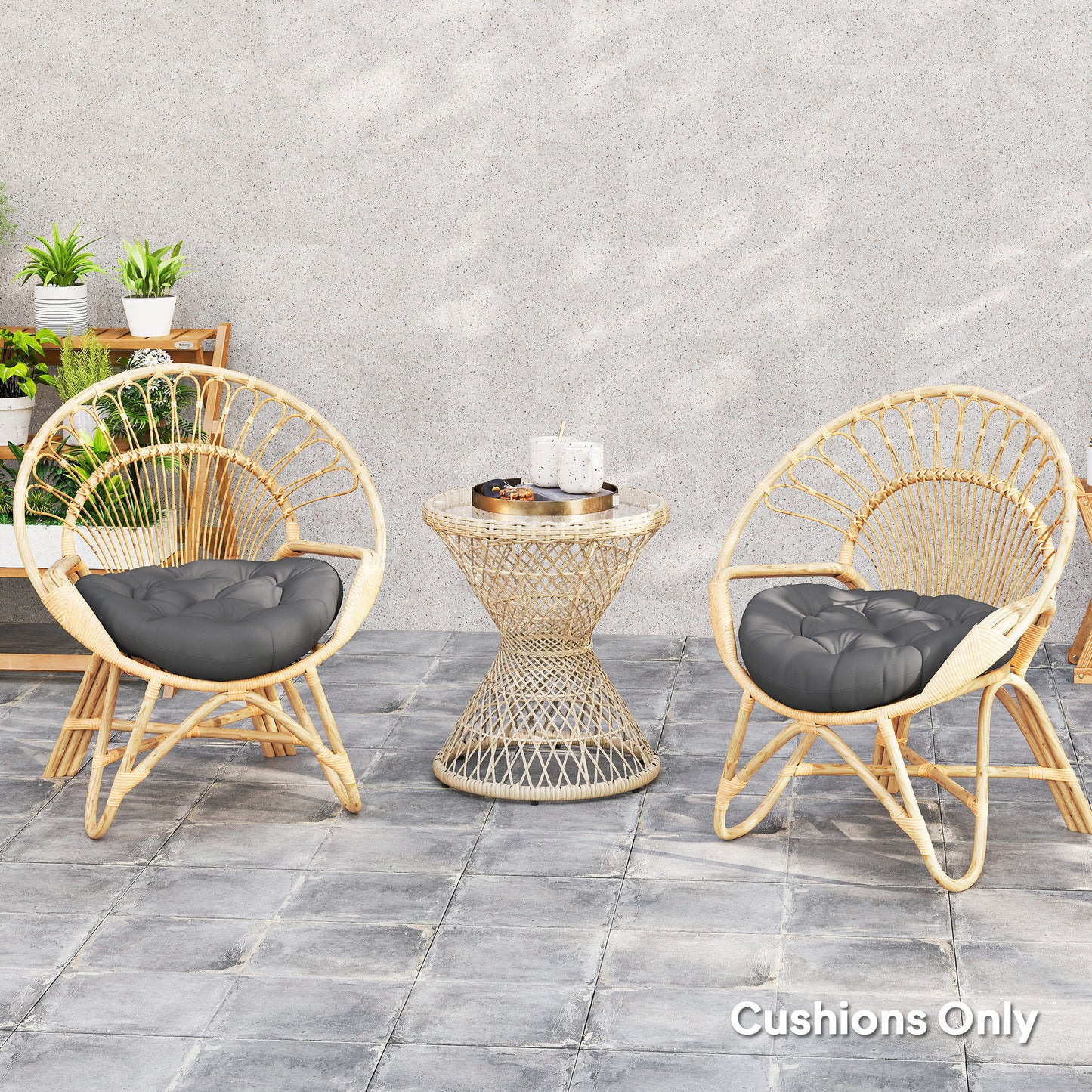 Set of Two Φ60cm Outdoor Cushions