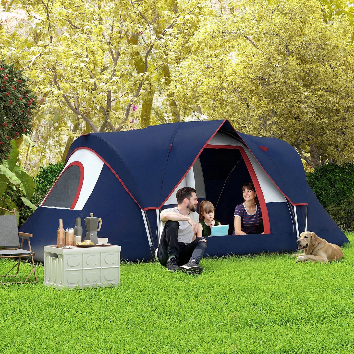 5-6 Man Camping Tent, Tunnel Tent (1)