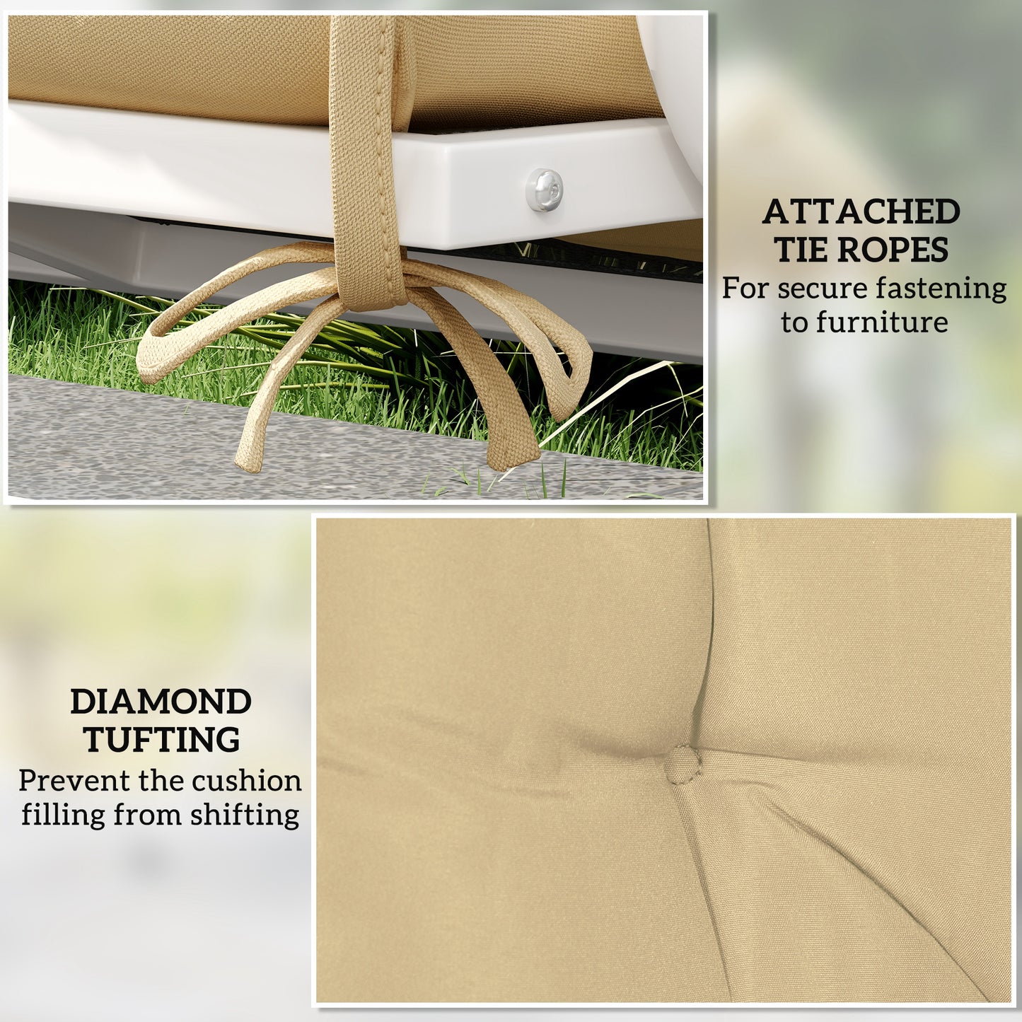 Two-Seater Bench Cushion