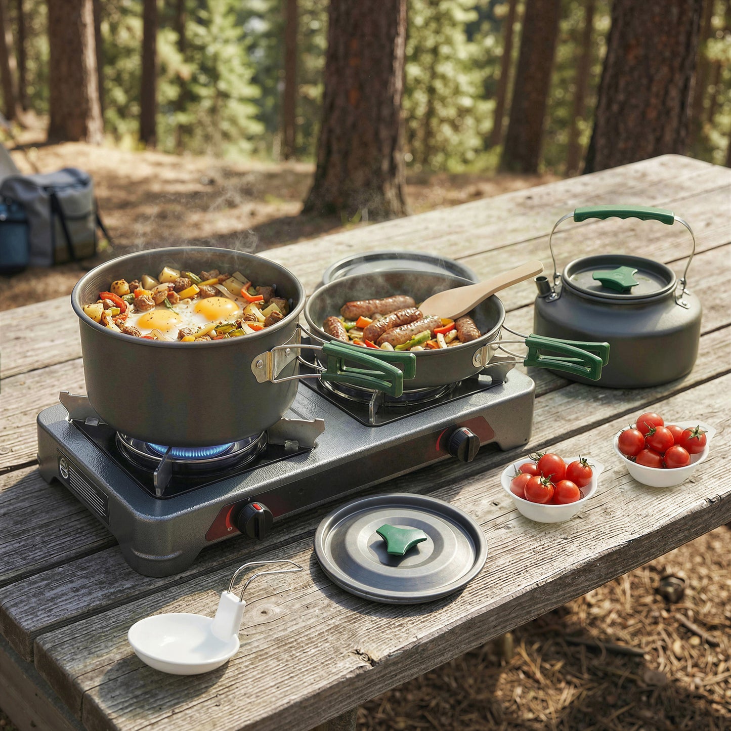 Camping Cookware Set for 2-3 People