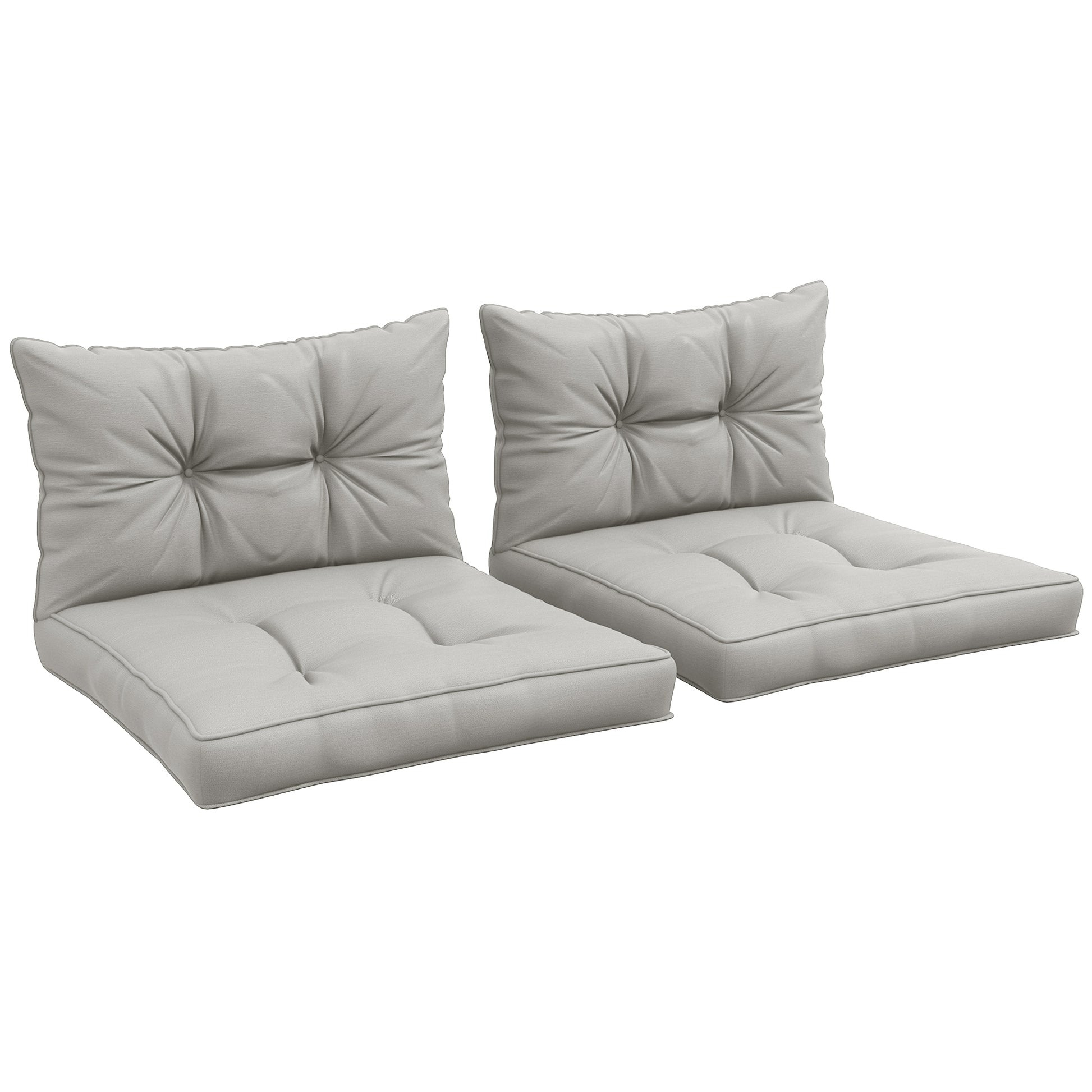 4-Piece Seat Cushions Back Pillows Replacement