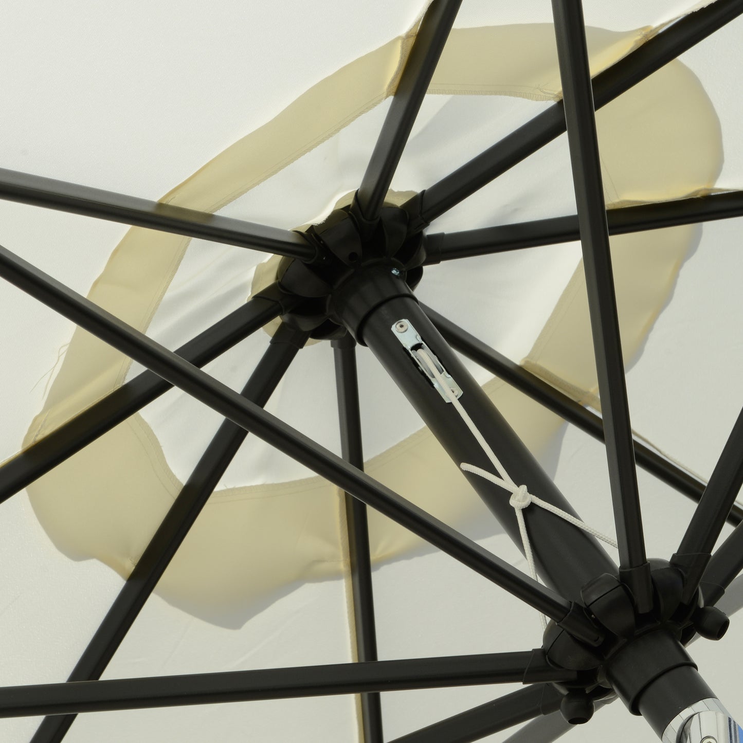 2.7m Patio Parasol Garden Umbrellas with Aluminium Pole