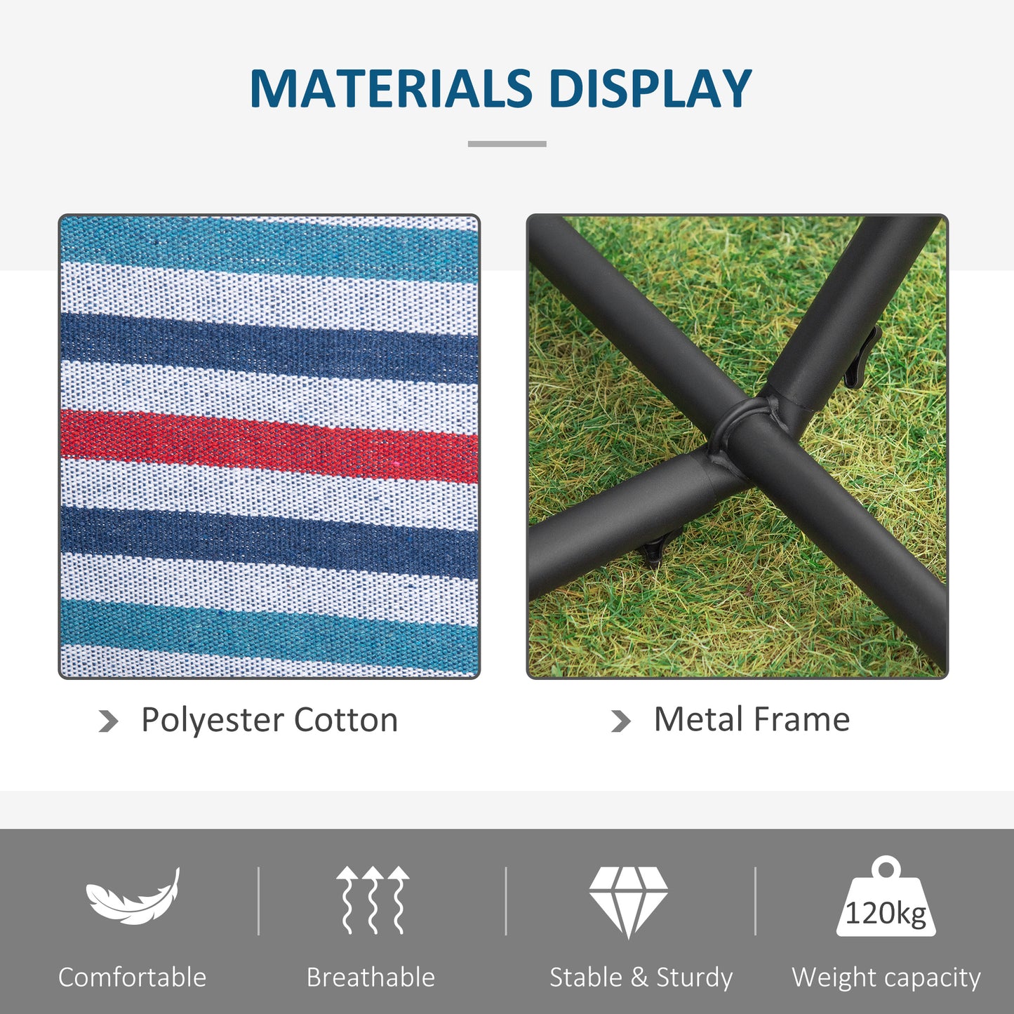 298 x 117cm Hammock with Stand Camping Hammock (1)