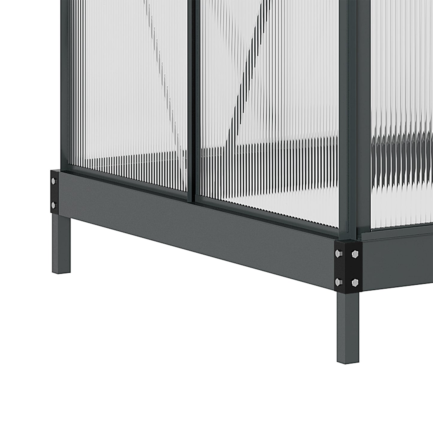 6 x 4ft Polycarbonate Greenhouse (1)