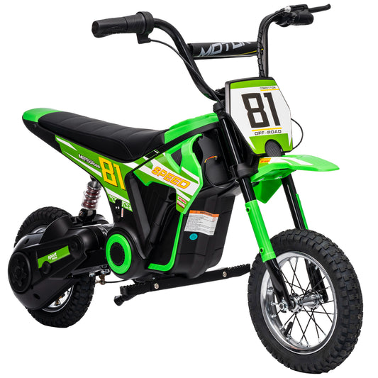 Kids Electric Motorbike, 24V Ride On Motorcycle with 3 Speeds