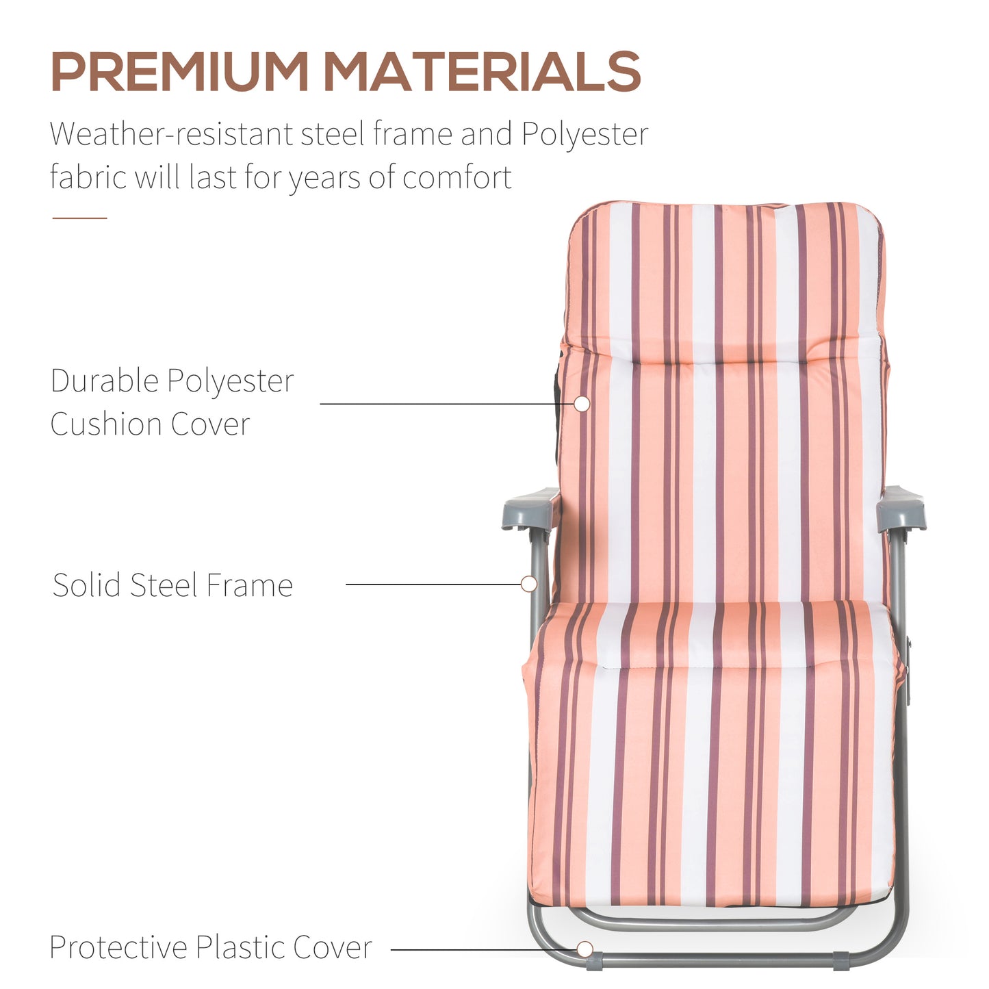 Reclining Garden Chair Set of 2 (1)