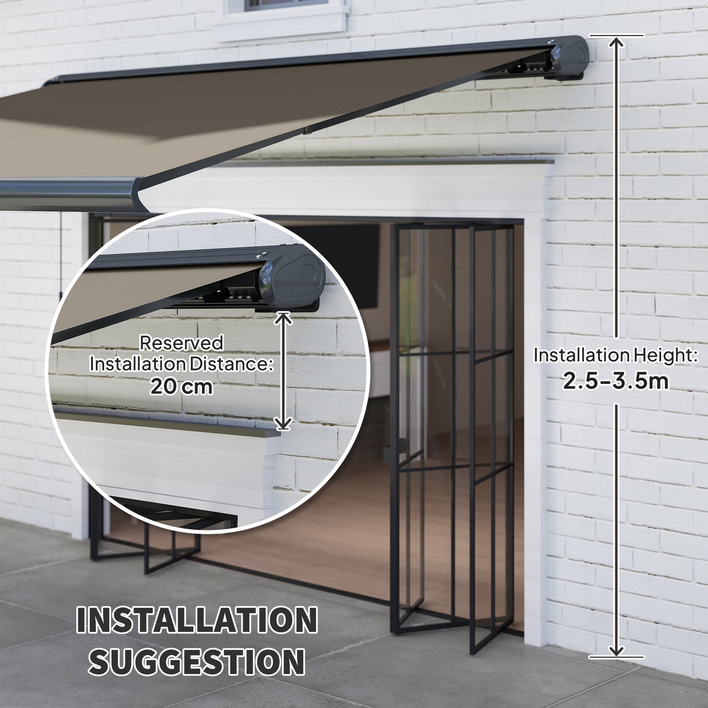 4 x 3(m) Full Cassette Electric Awning with Remote Controller