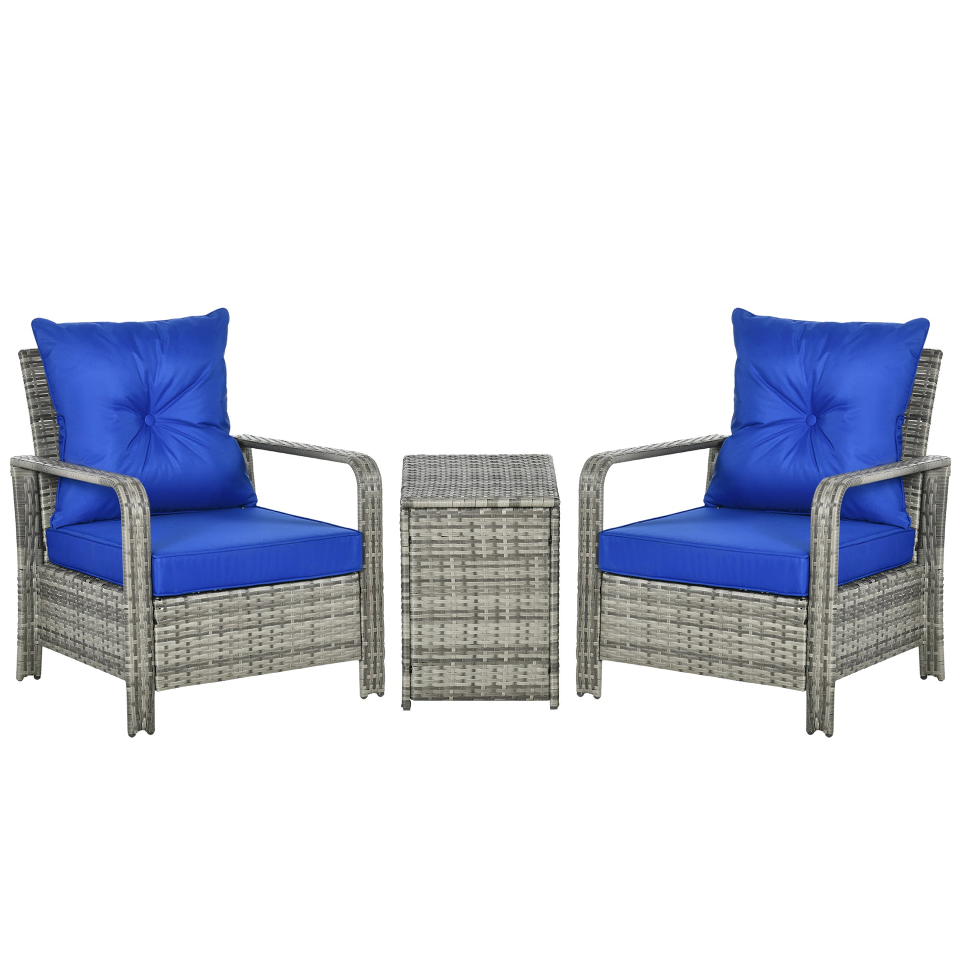 3 Pieces Rattan Bistro Set (2)