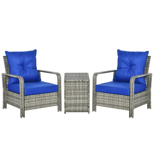 3 Pieces Rattan Bistro Set (2)