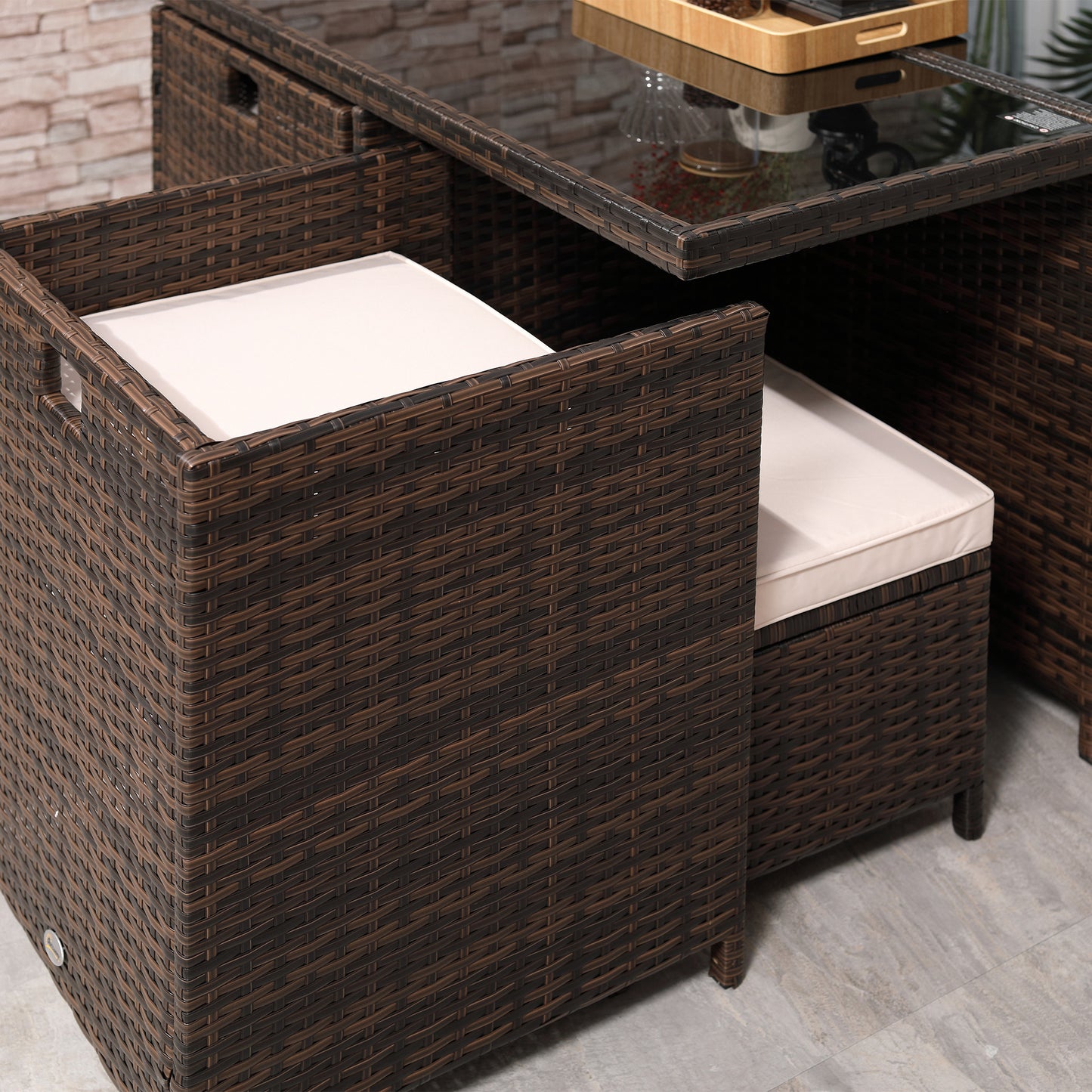8 Seater Rattan Cube Garden Furniture Set