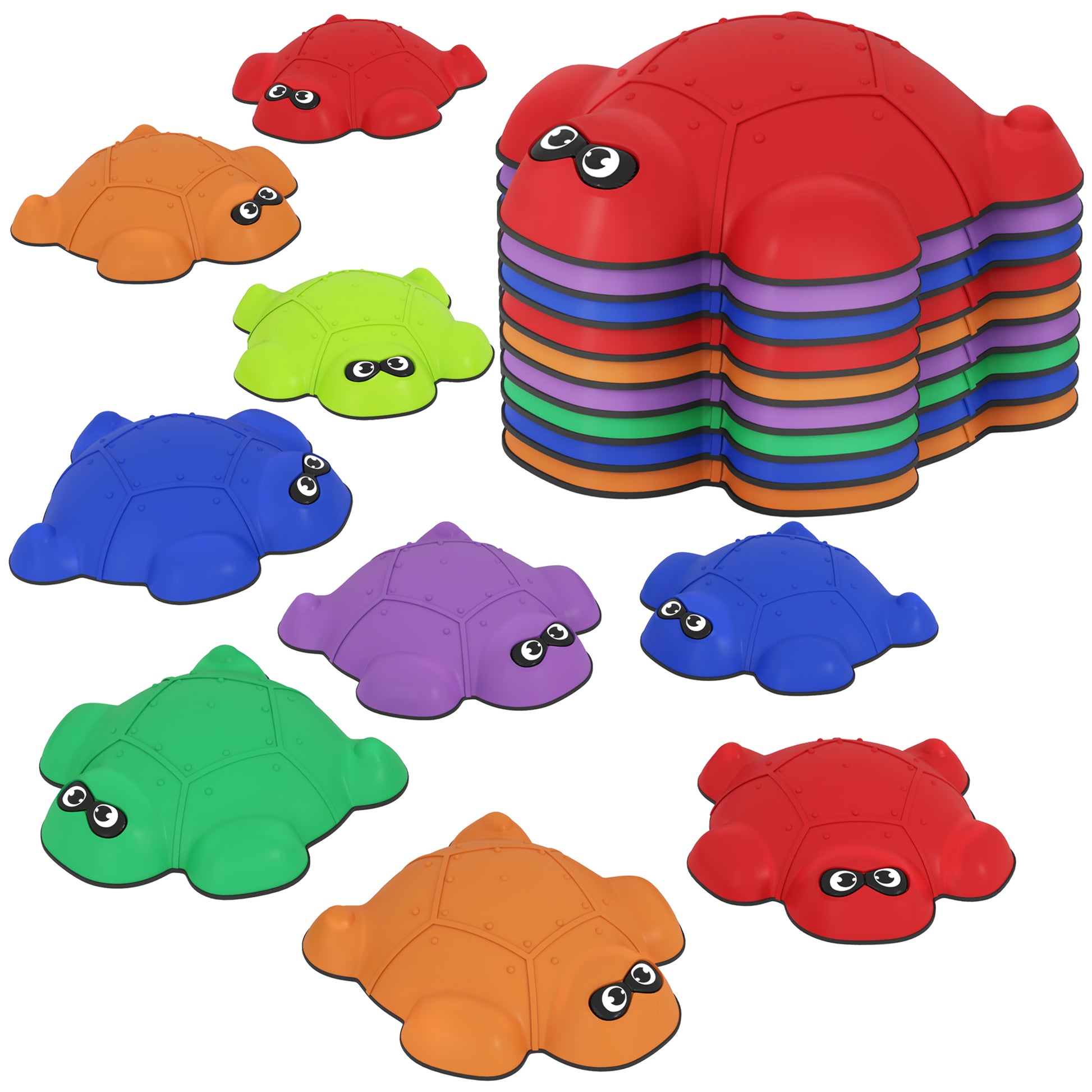 9-Piece Balance Stepping Stones with Non-Slip Edge