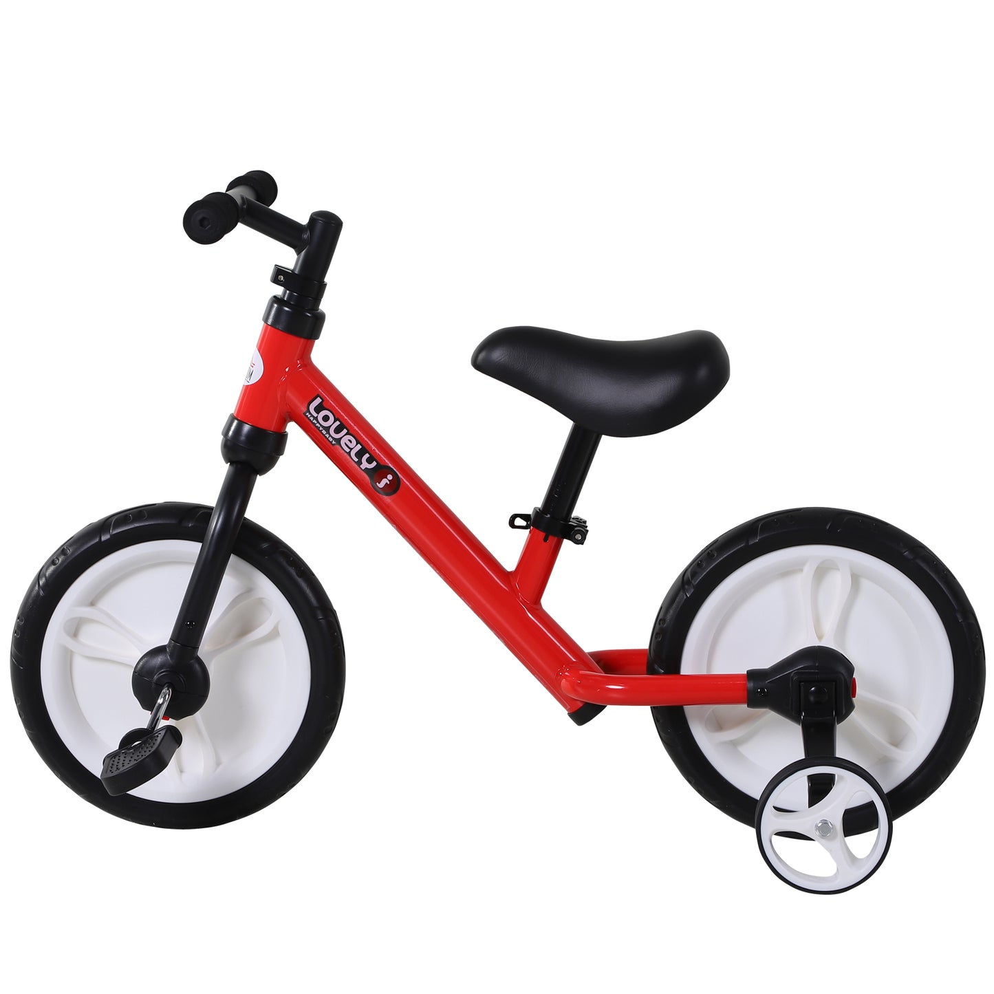11 Inch Kids Balance Bike Training Pedal Bicycle W/ Removable