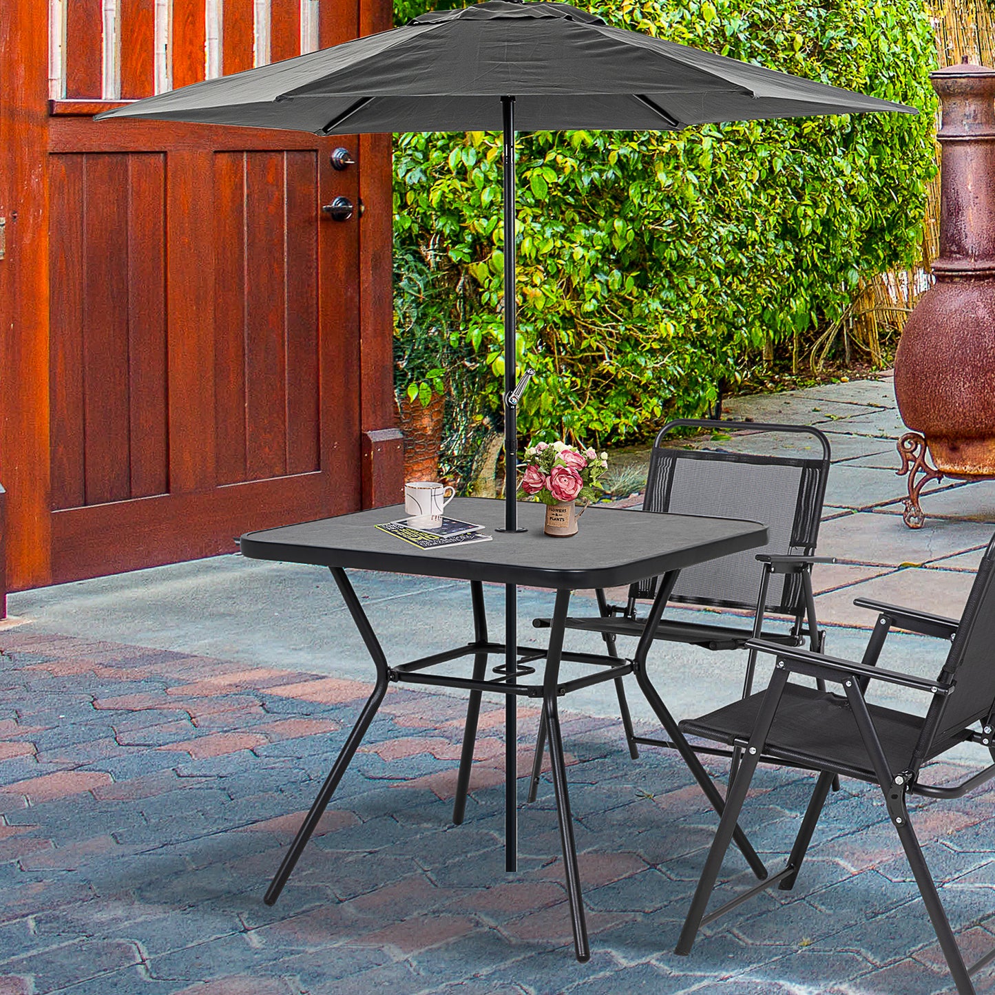 Square Outdoor Table, Patio Bistro Coffee Table