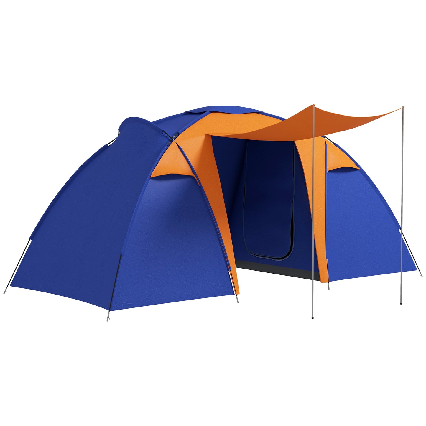 Camping Tent with 2 Bedroom, Living Area and Porch