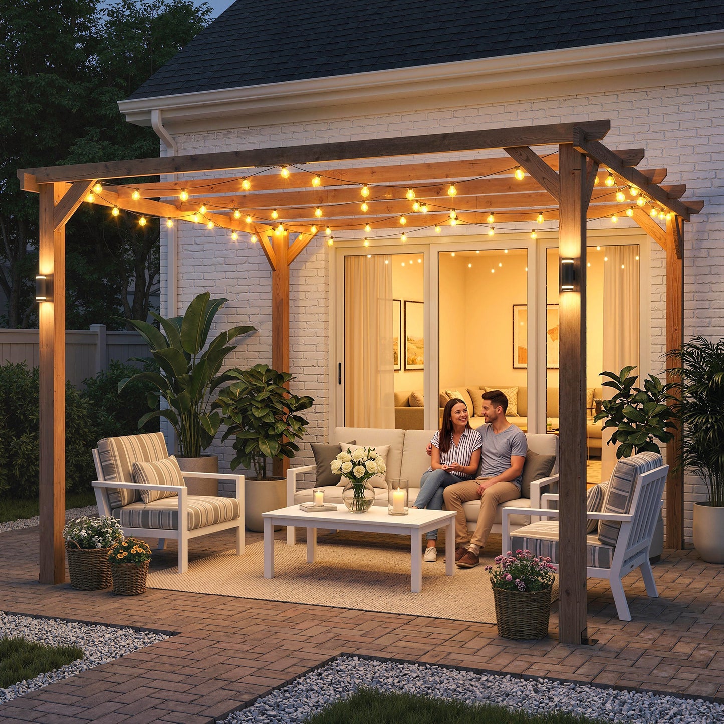 3 x 3 m Wooden Pergola Kit