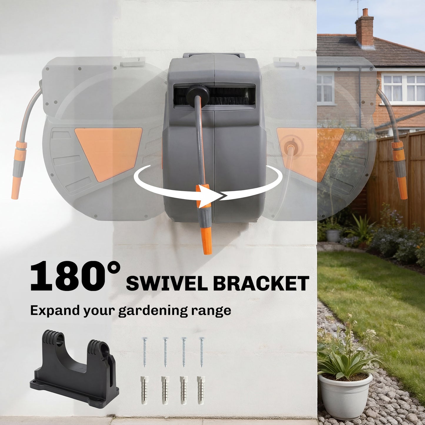 Retractable Hose Reel Wall Mounted (5)