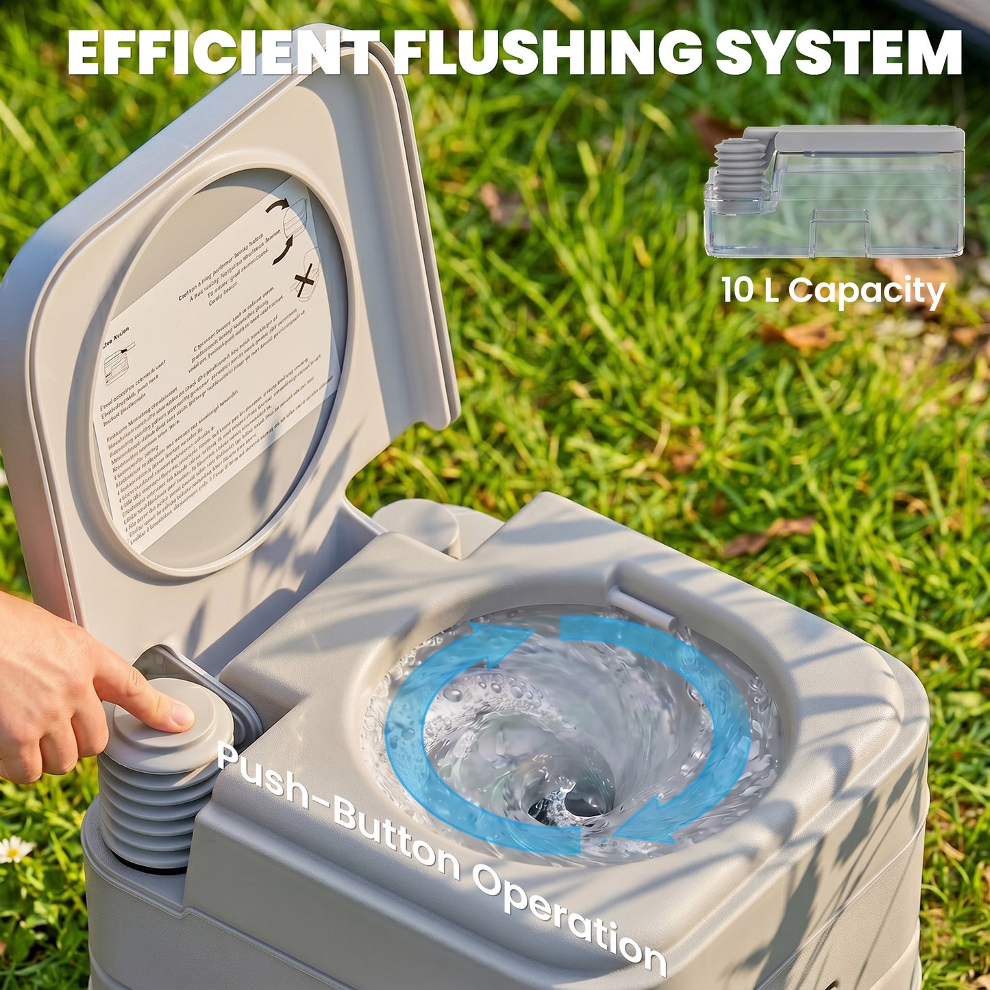 10L Plastic Portable Toilet