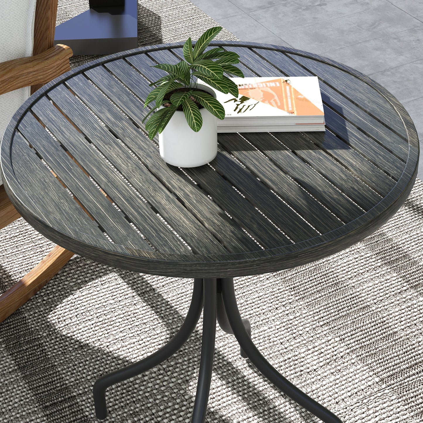 Φ66cm Galvanised Steel Garden Table