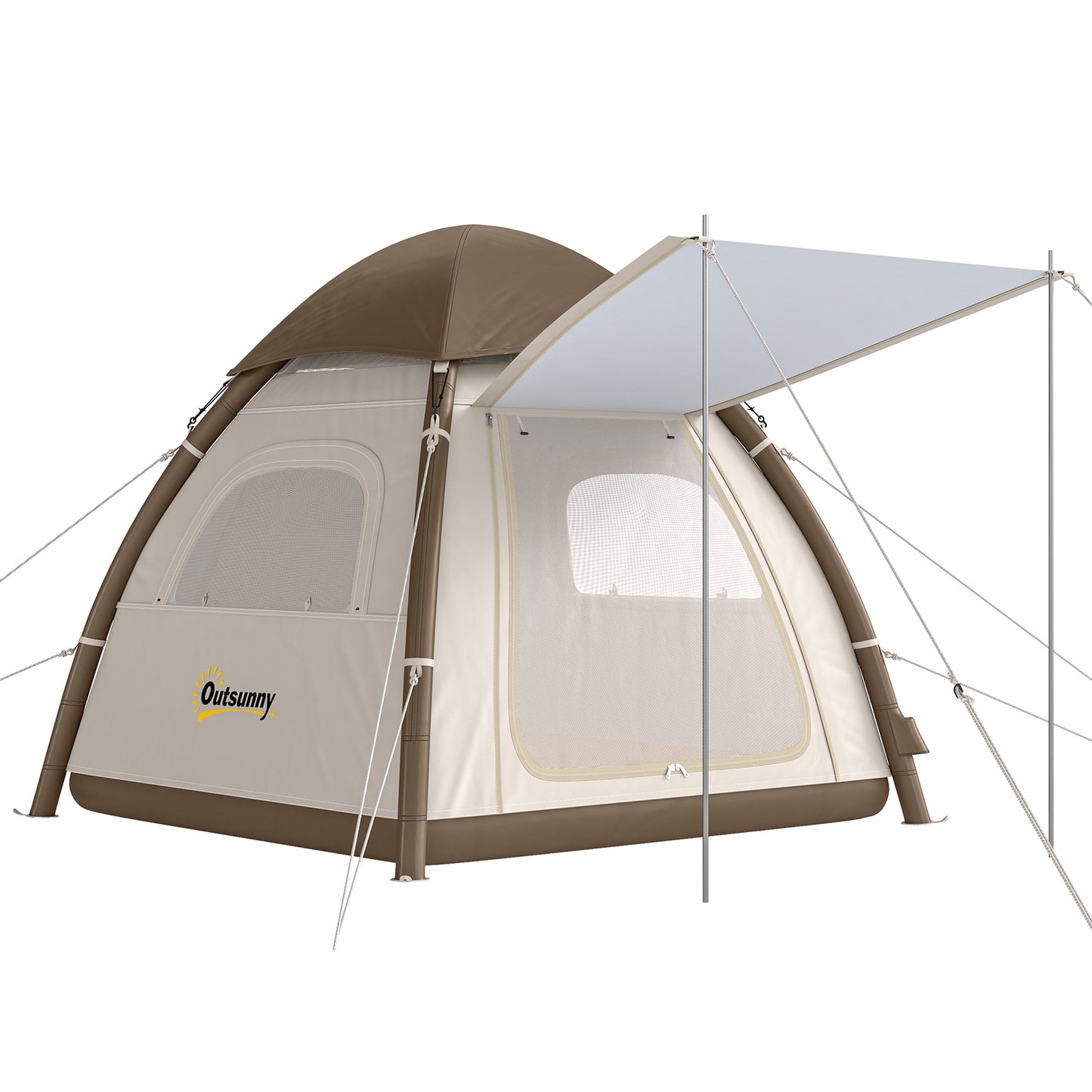Inflatable Camping Tent with Rainfly