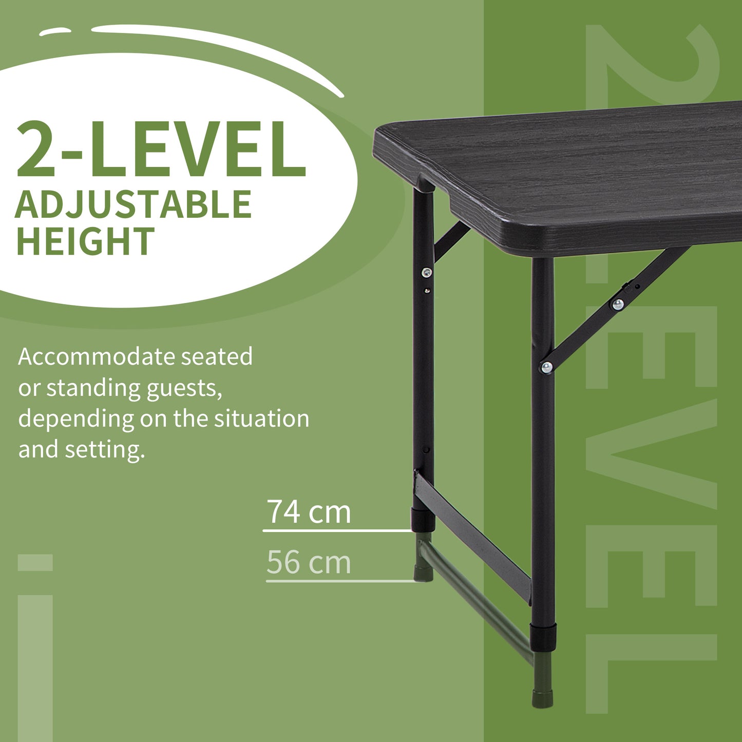 Foldable Patio Dining Table for 4