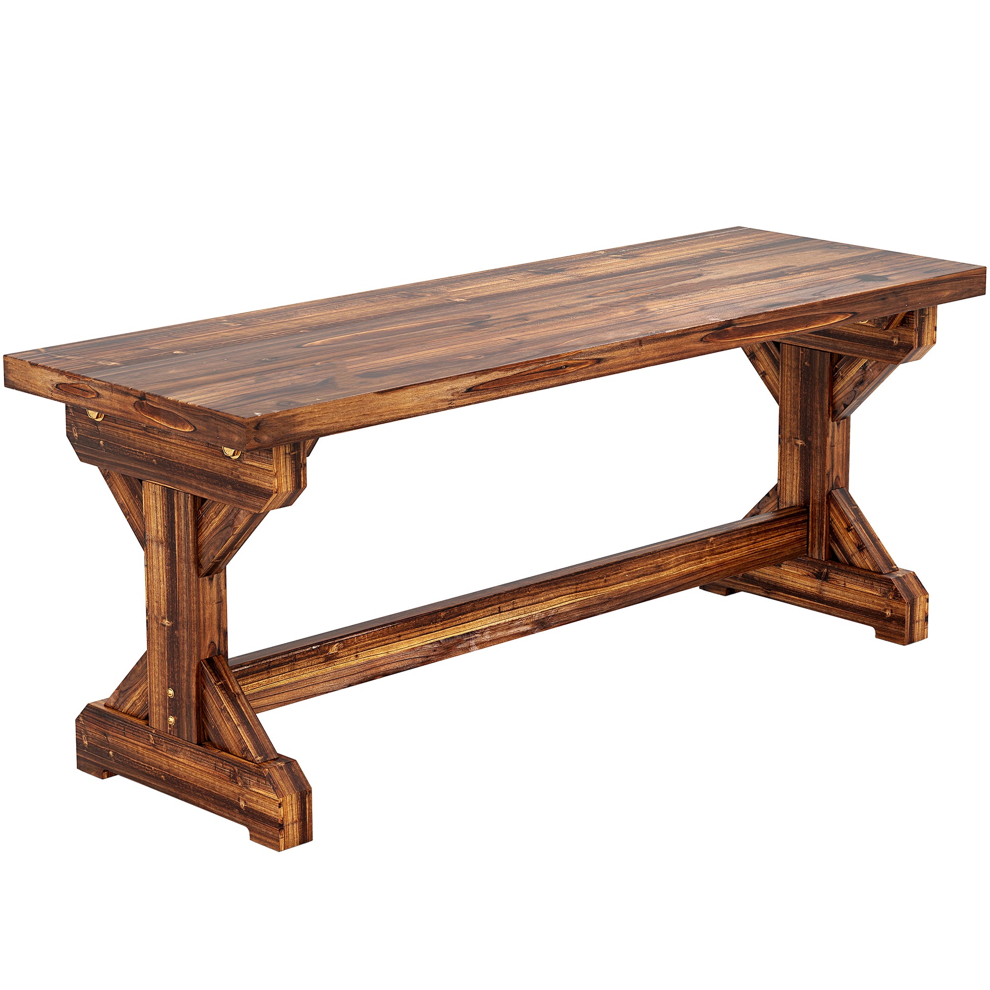 Rustic Wooden Garden Bench